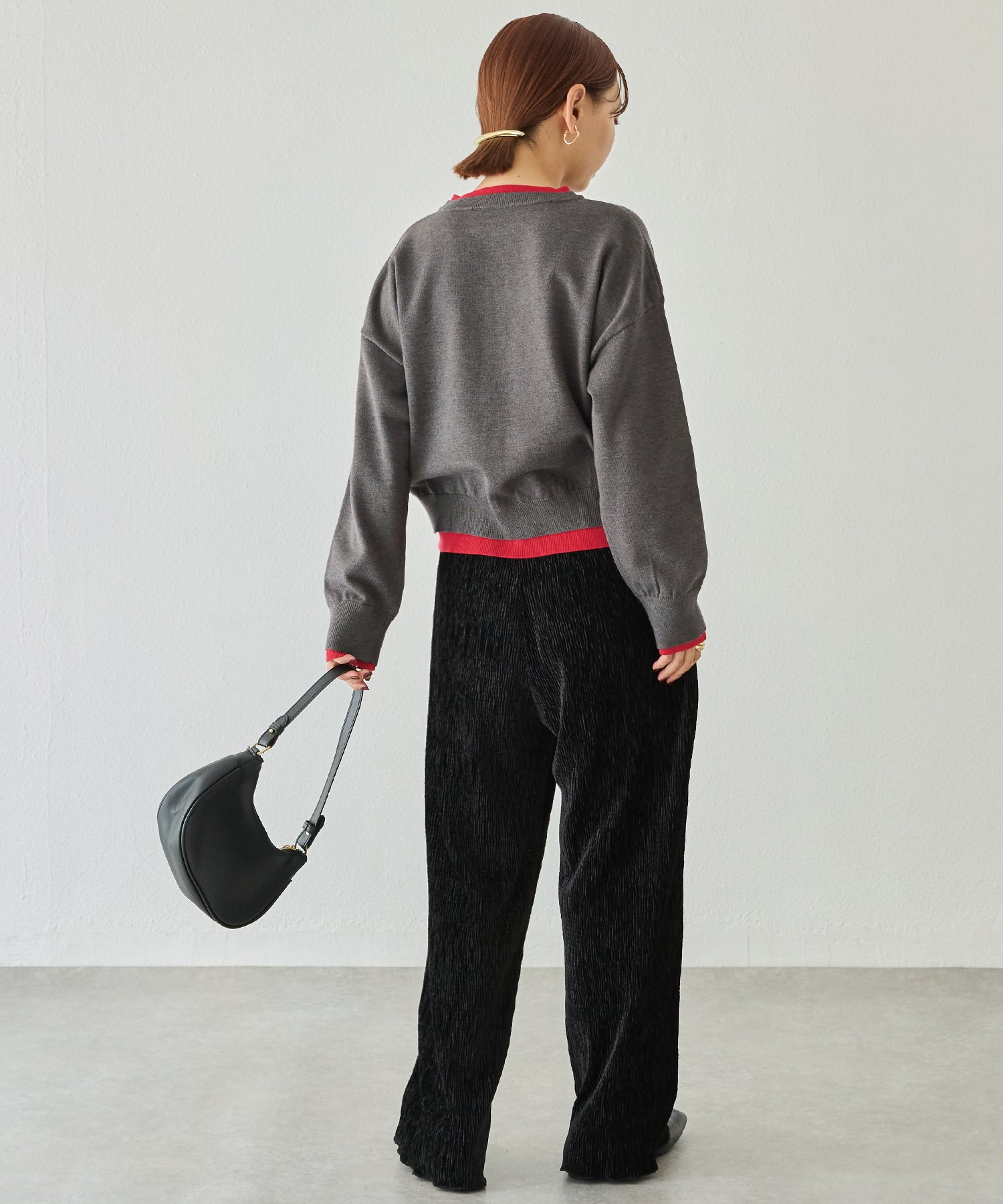 レイヤード風カーデライクトップス