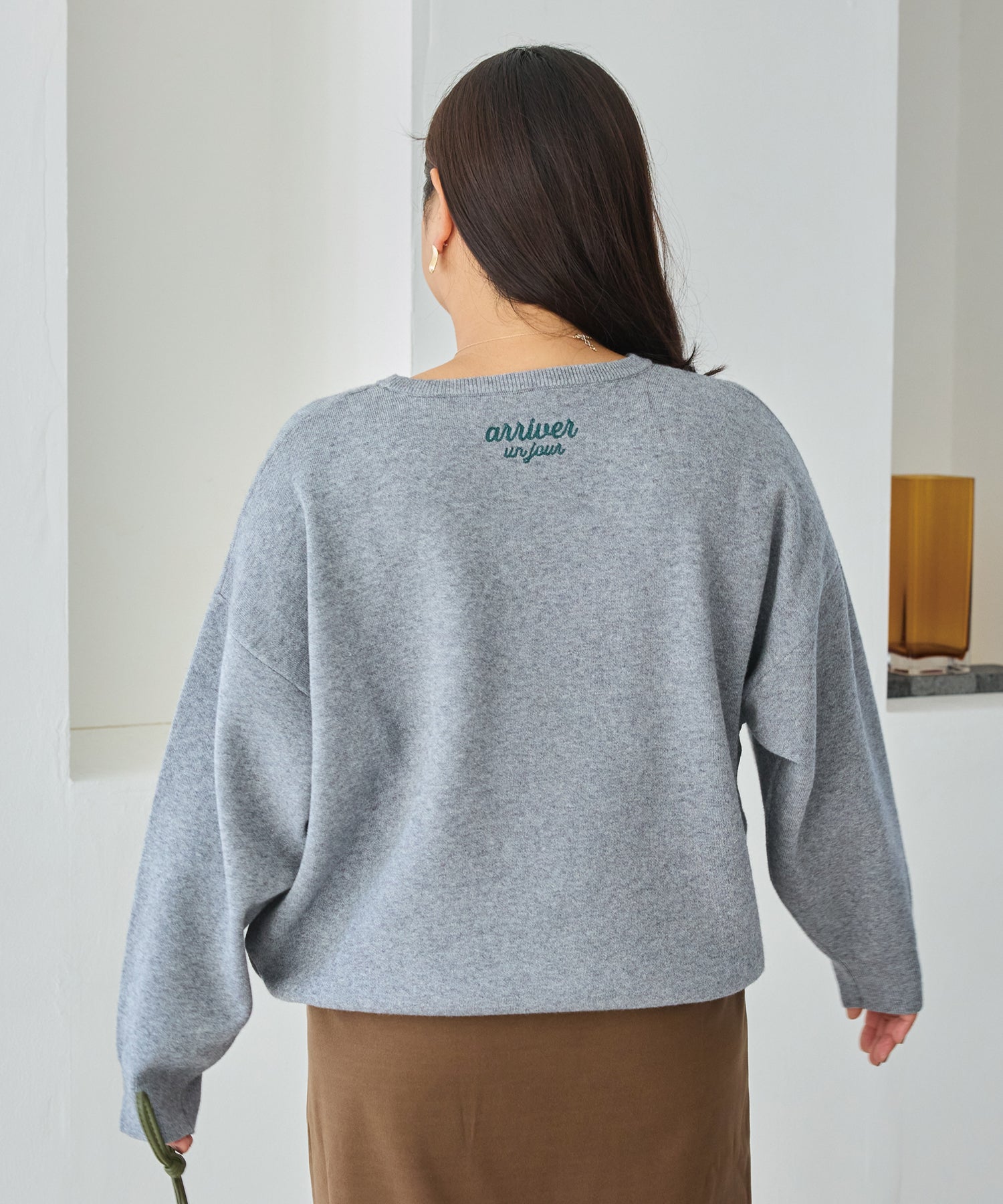 グレー　model:161cm 着用サイズ:3L