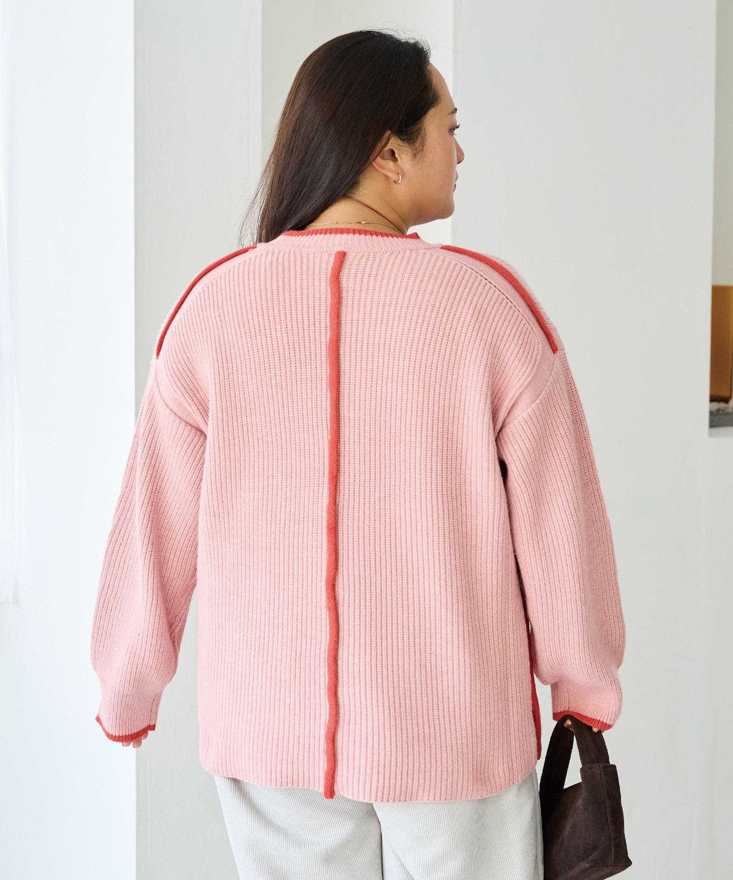 ピンク　model:161cm 着用サイズ:3L