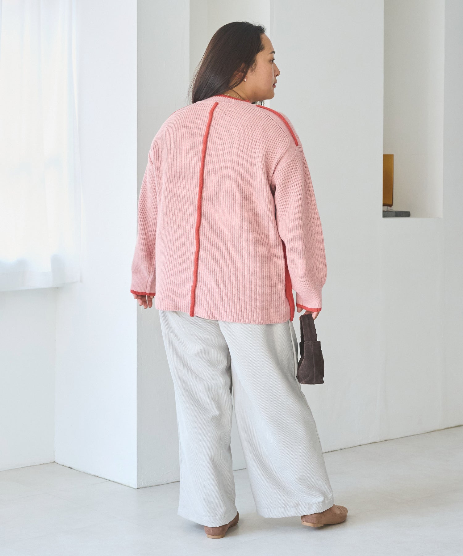 ピンク　model:161cm 着用サイズ:3L