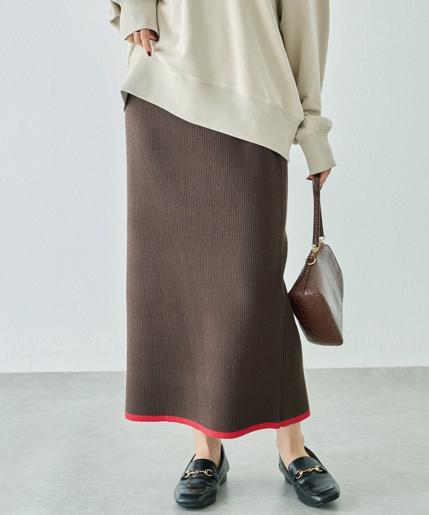 ブラウン　model:156cm 着用サイズ:F