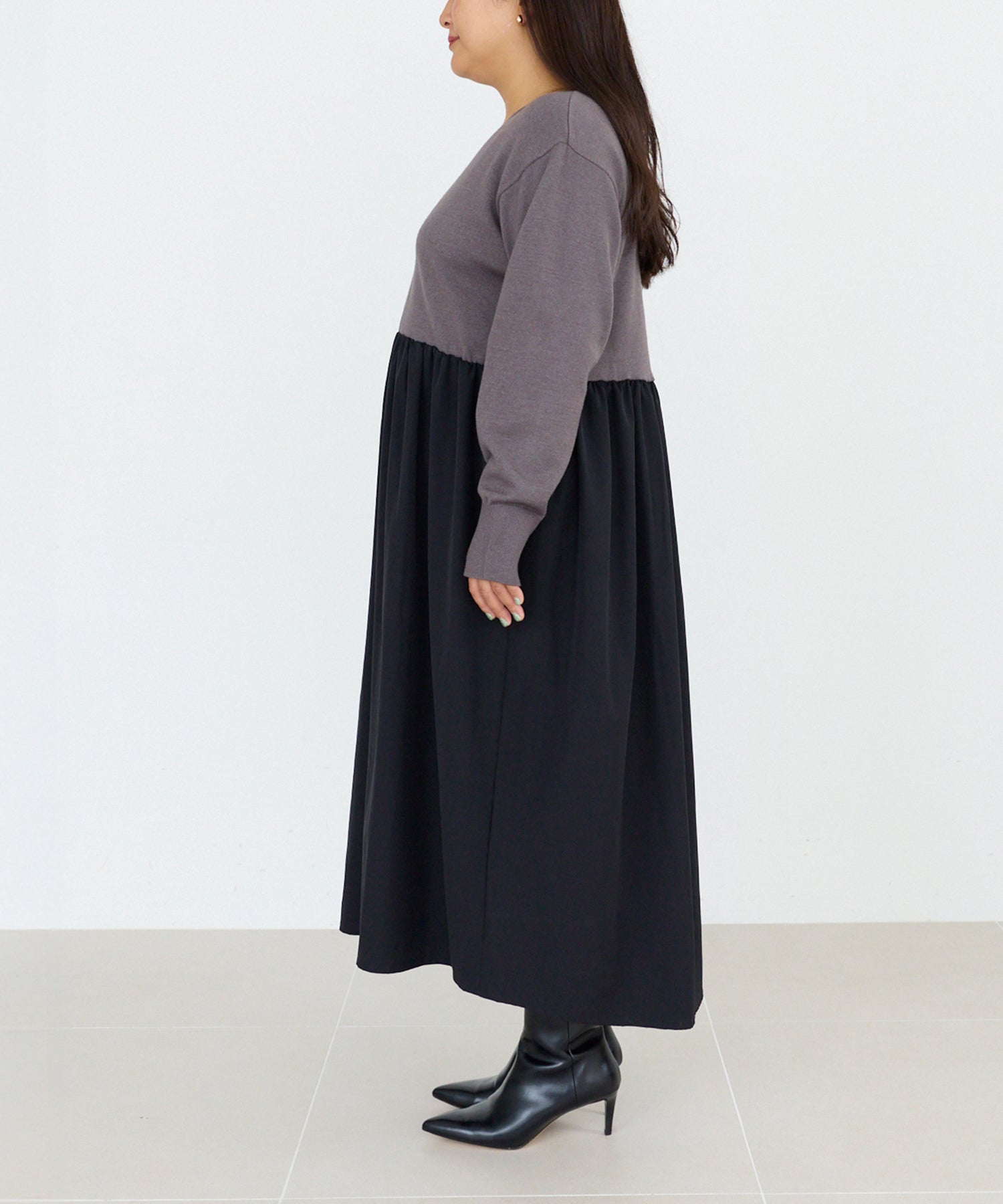 サイド　model:161cm 着用サイズ:3L