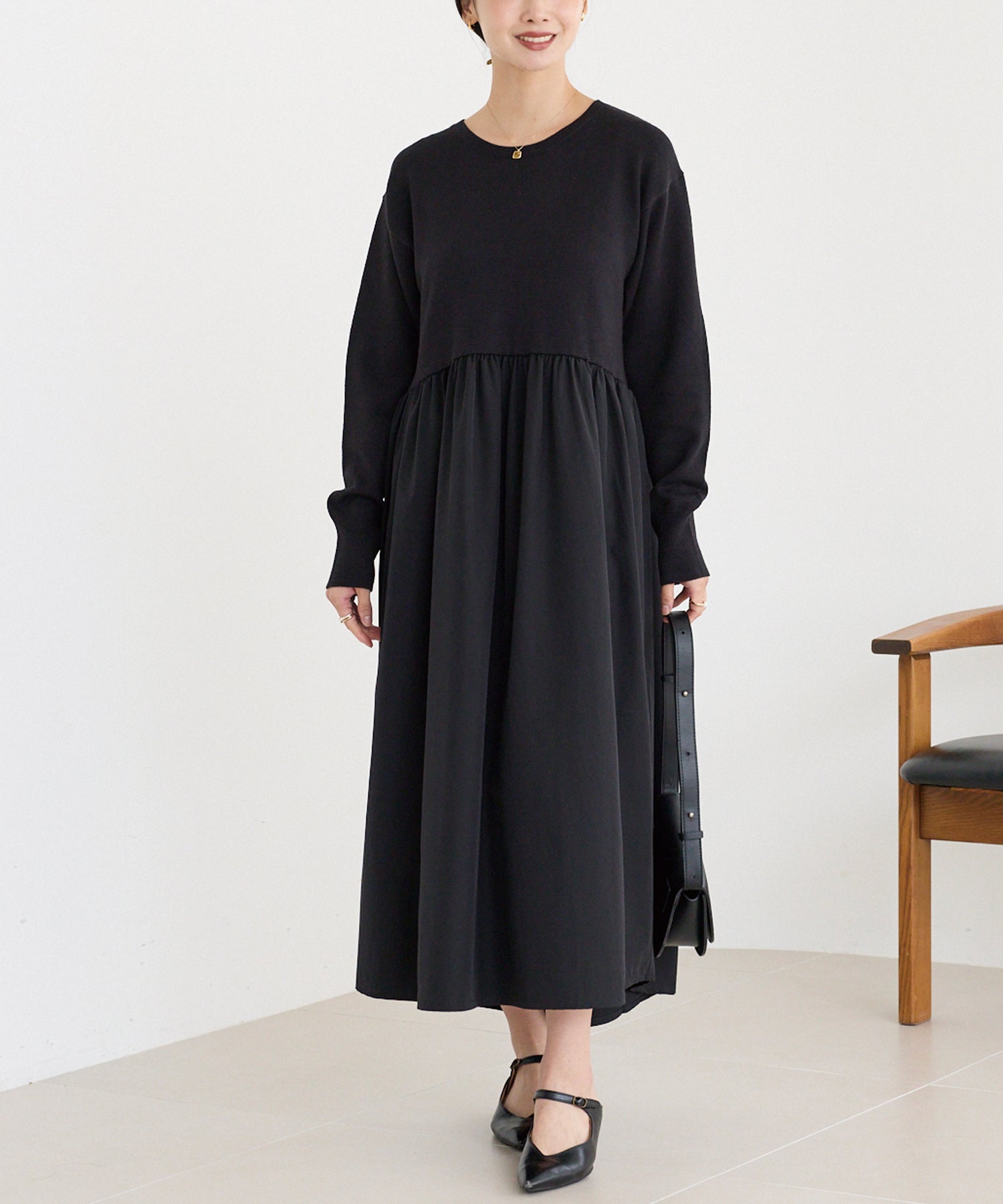 ブラック　model:160cm 着用サイズ:F