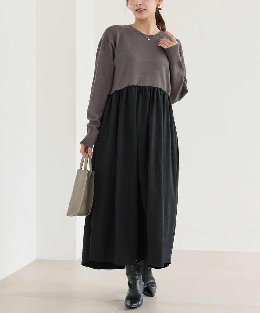 チャコールグレー　model:156cm 着用サイズ:F