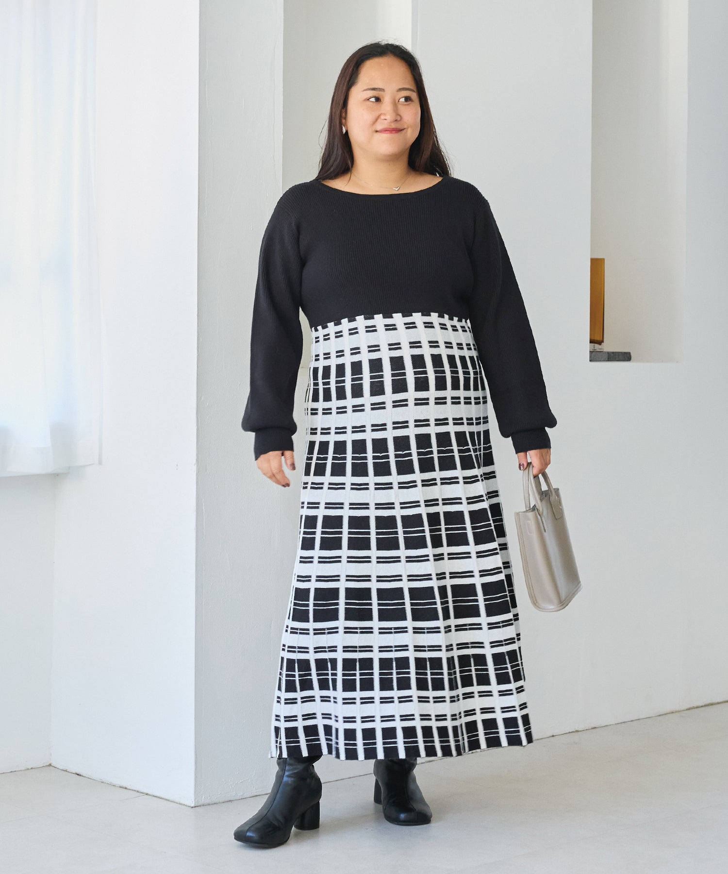 ブラック　model:161cm 着用サイズ:3L