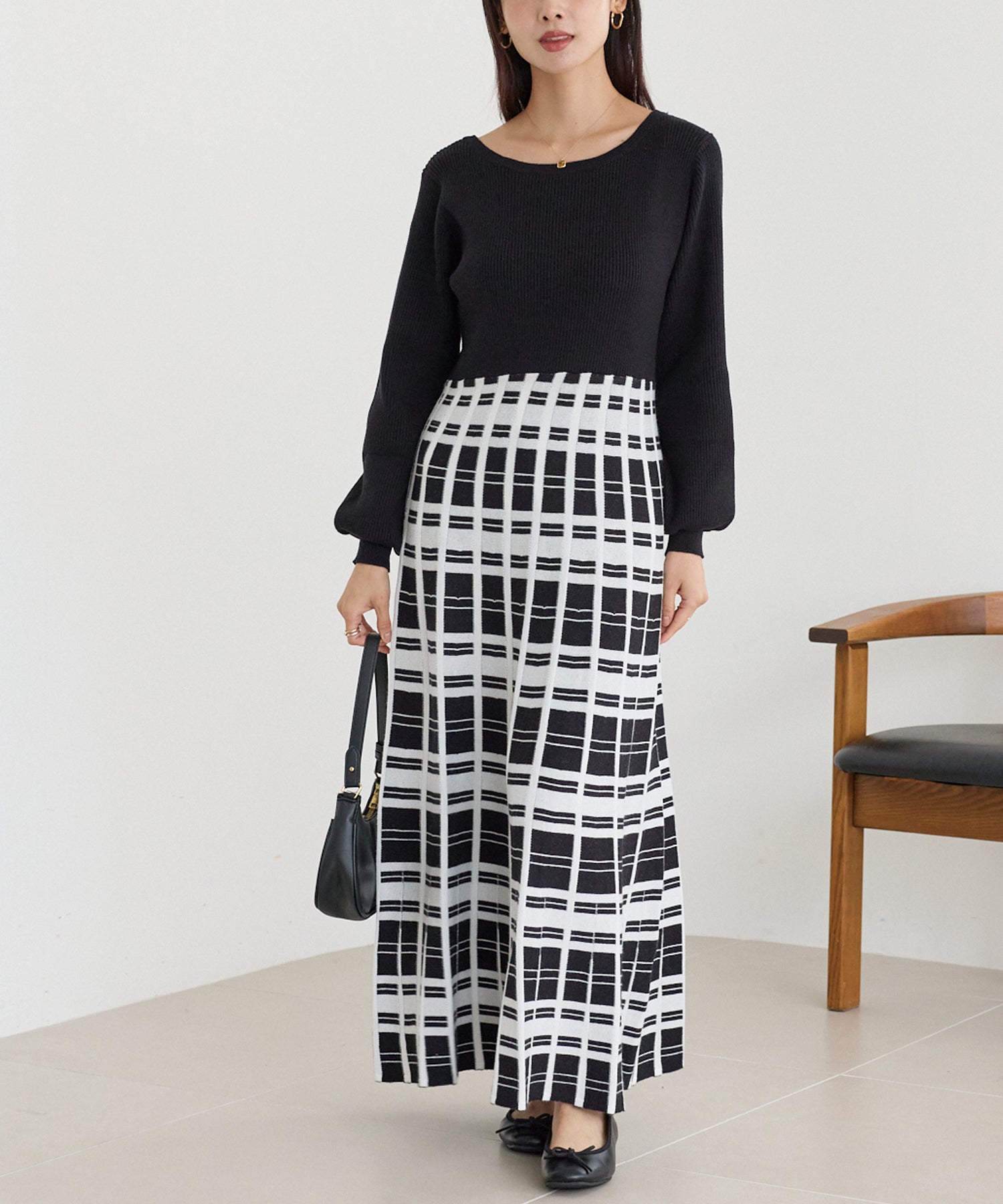 ブラック　model:160cm 着用サイズ:F