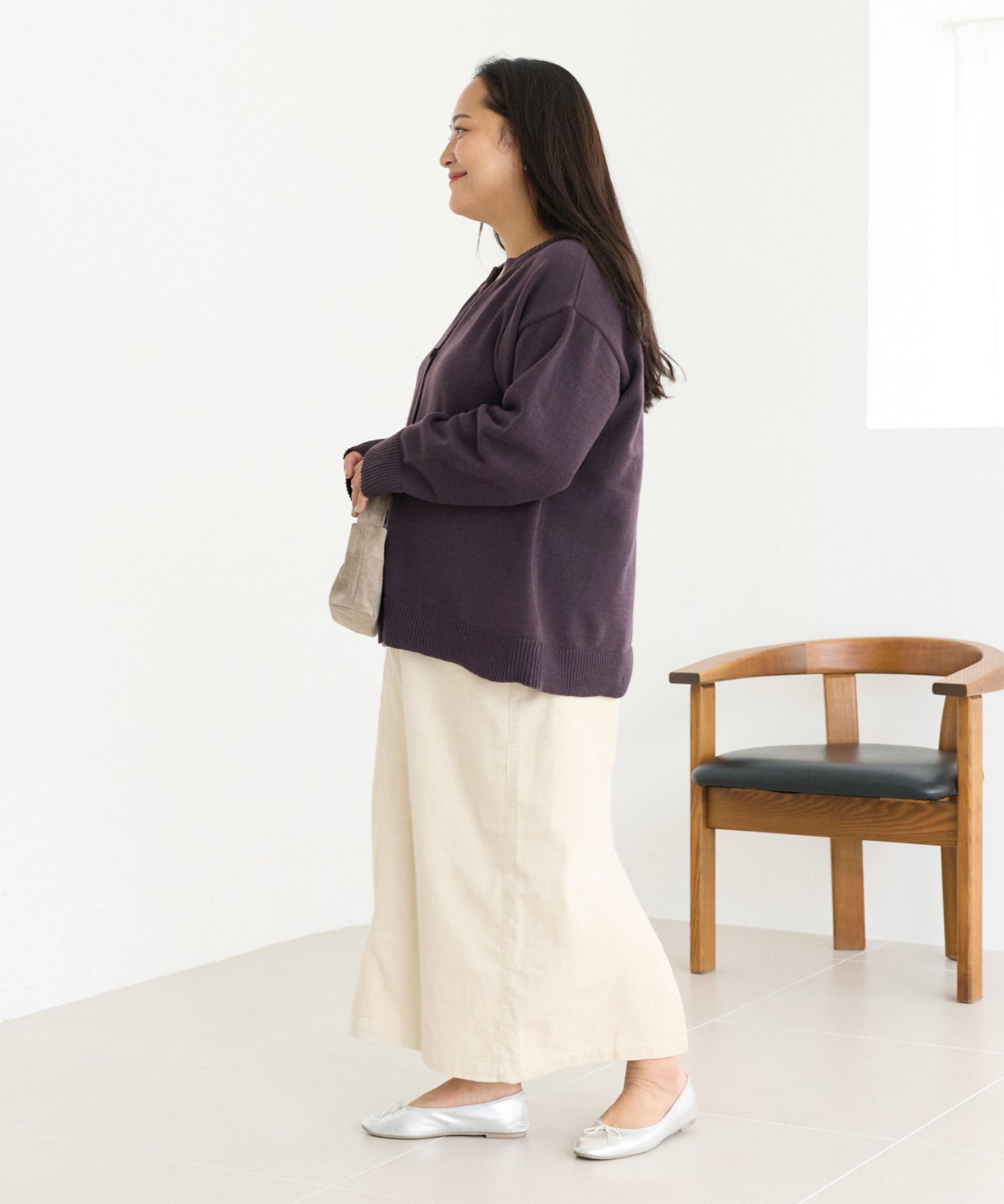 ブラウン　model:161cm 着用サイズ:3L