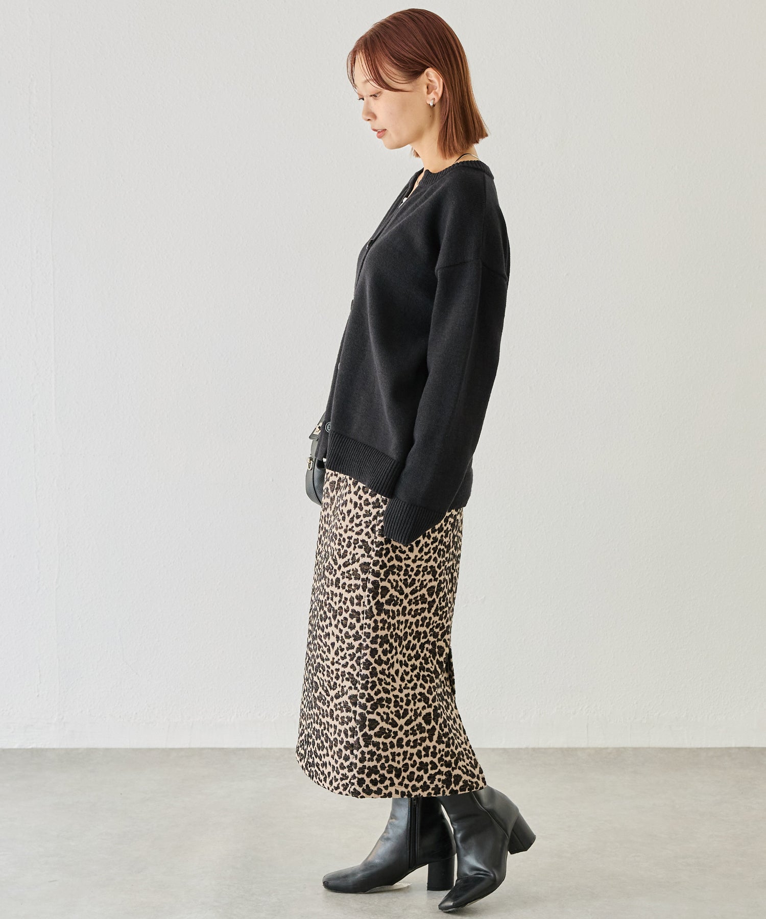 スキッパーニットカーデ