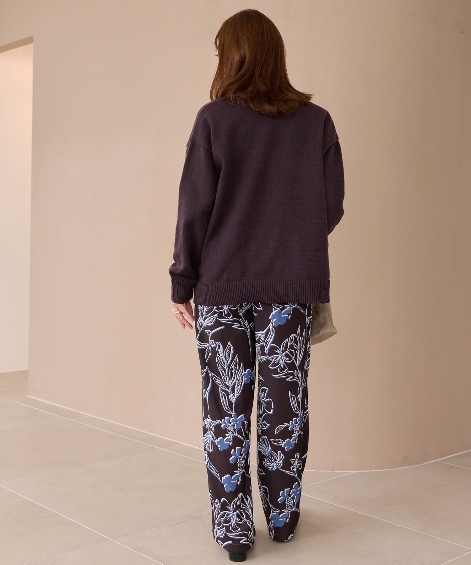 スキッパーニットカーデ