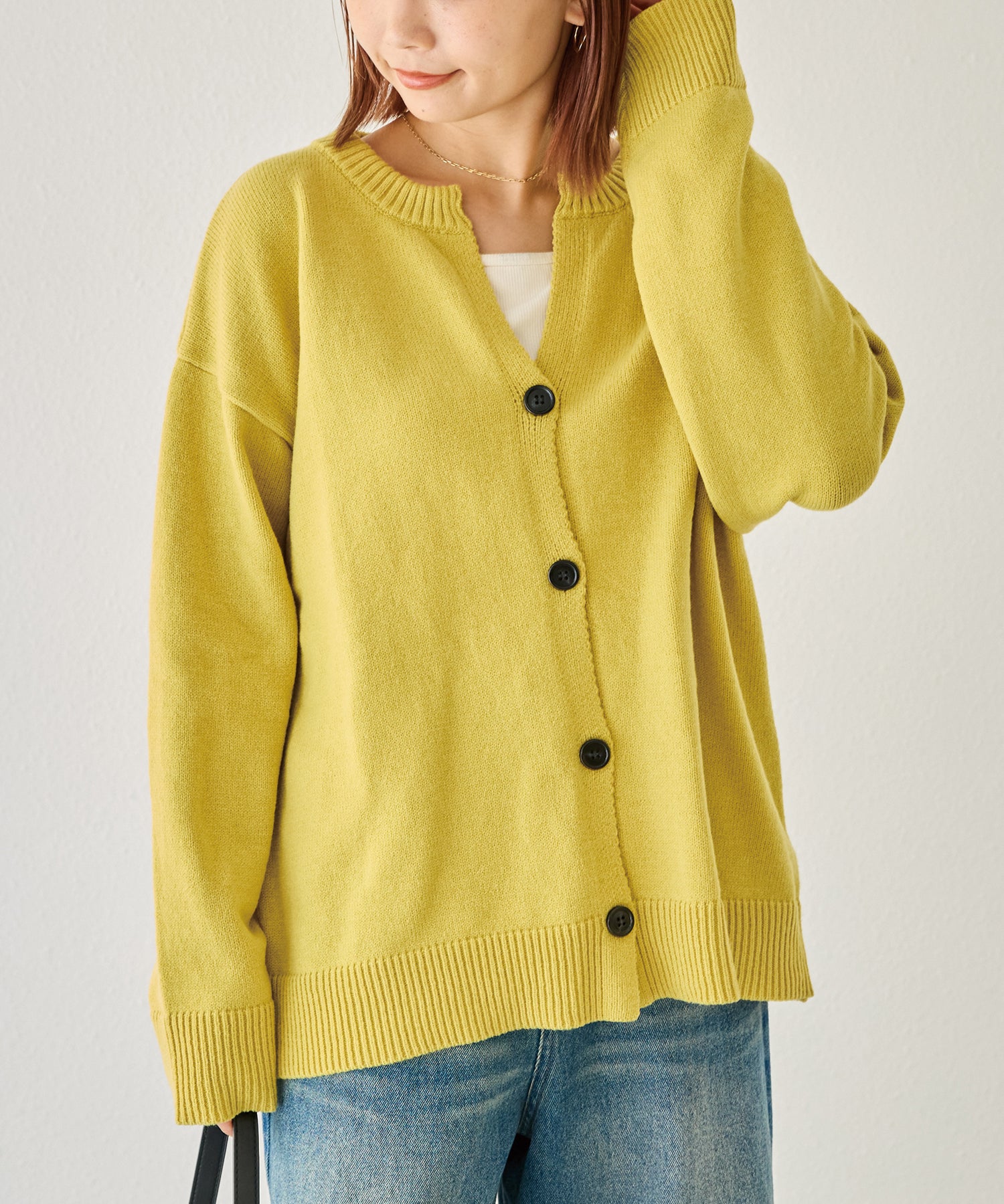 イエロー　model:156cm 着用サイズ:F