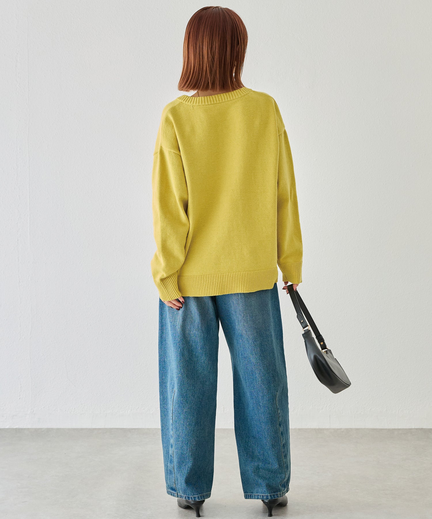 スキッパーニットカーデ