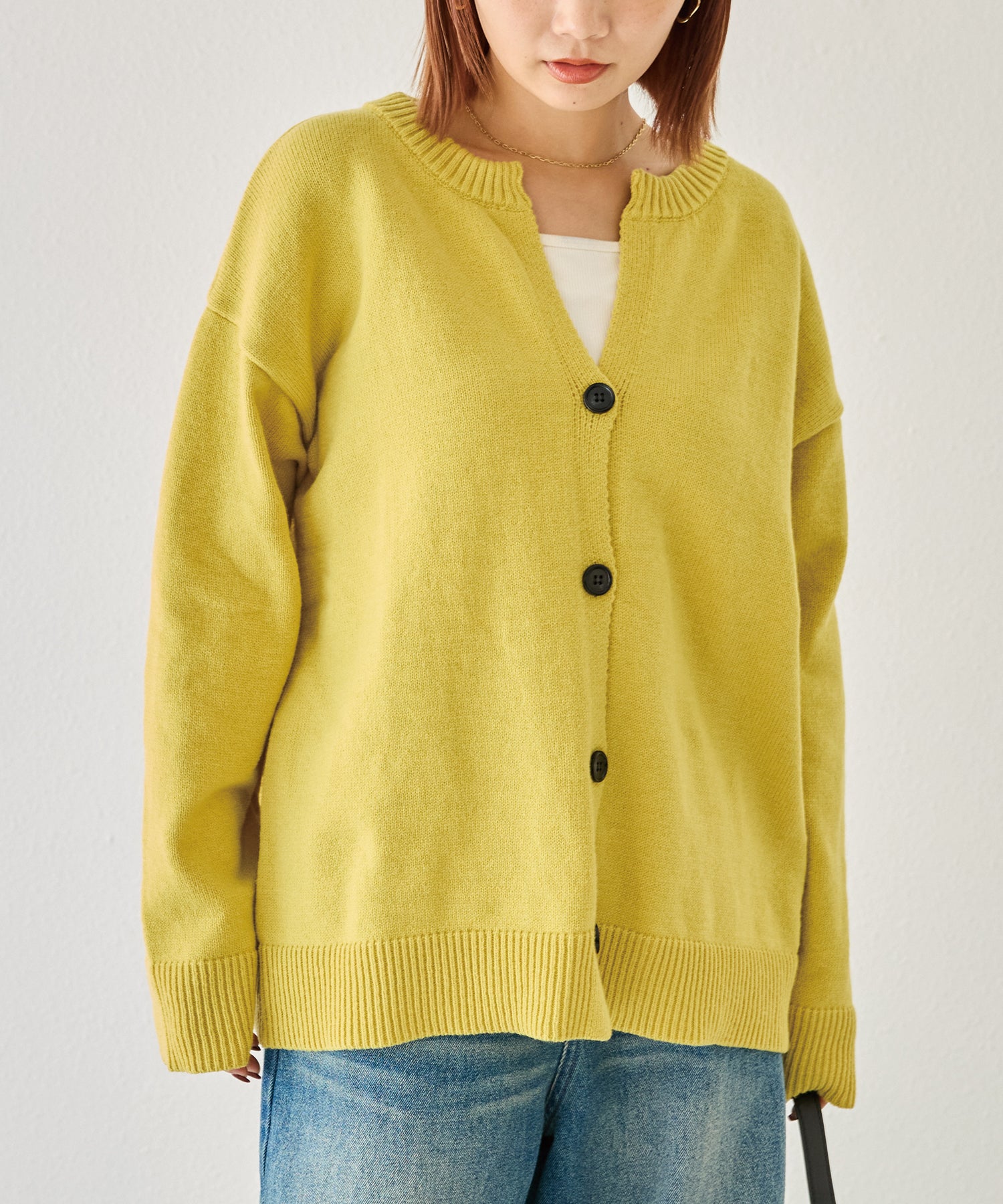 イエロー　model:156cm 着用サイズ:F