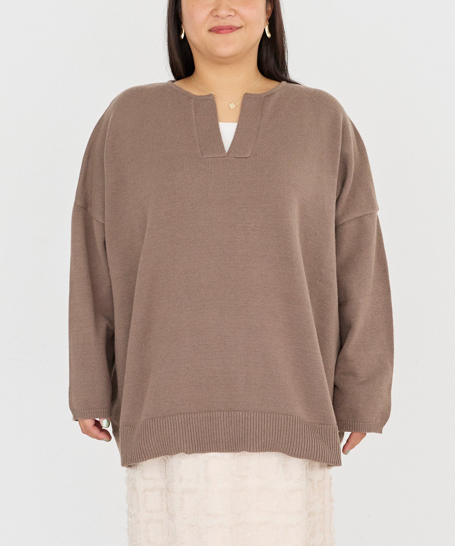 フロント　model:161cm 着用サイズ:3L