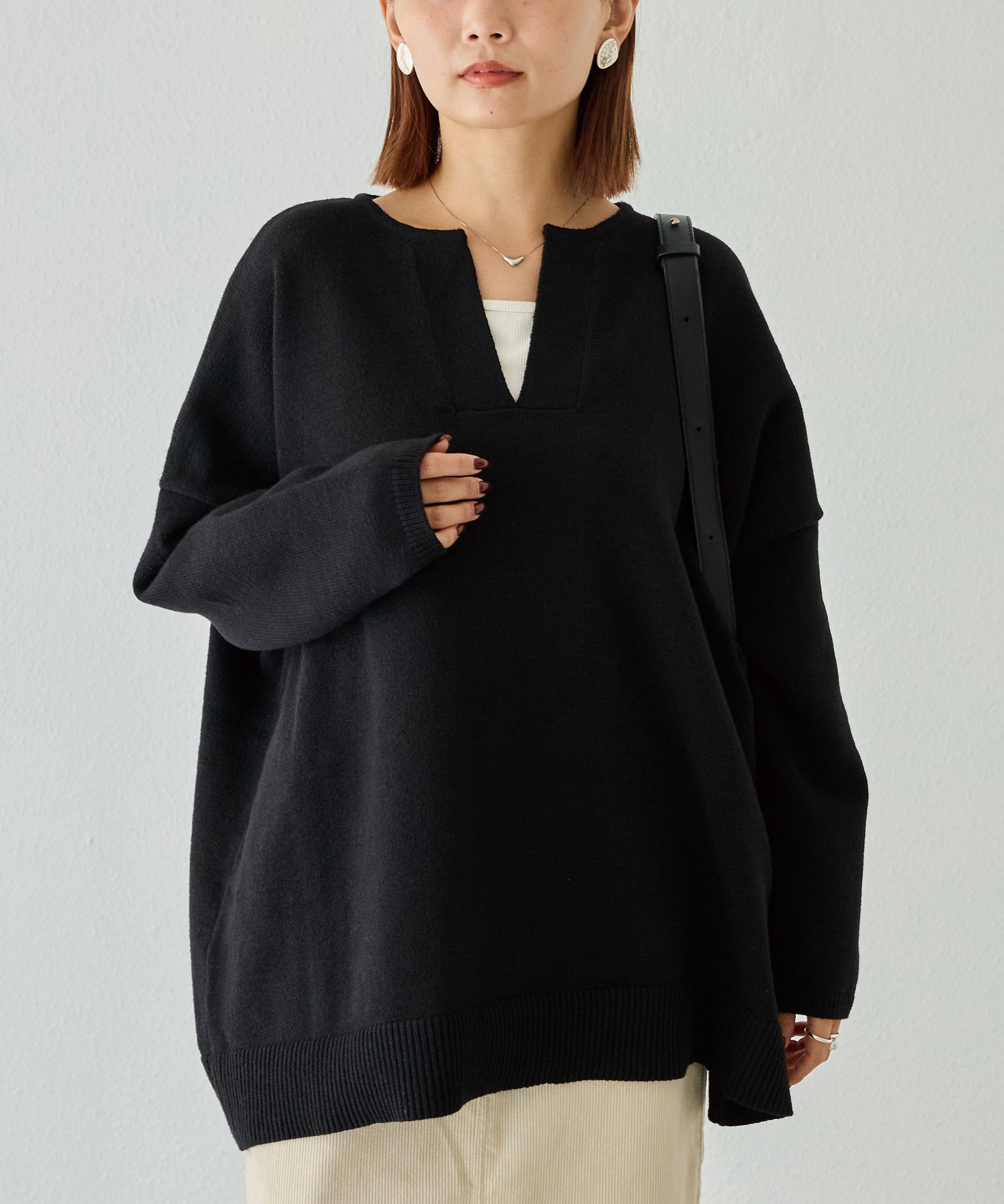 ブラック　model:156cm 着用サイズ:F