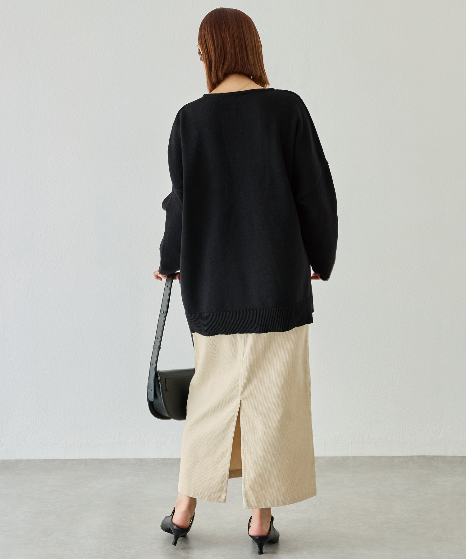 スキッパーニットプルオーバー