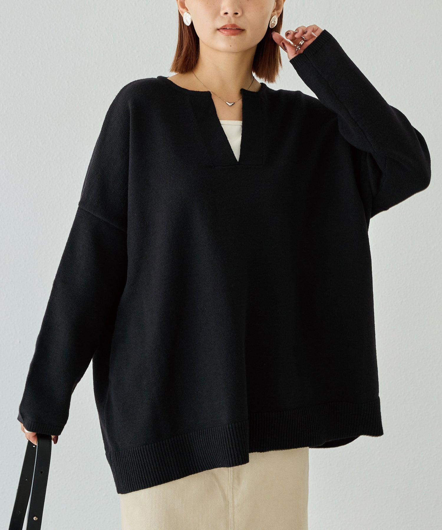 ブラック　model:156cm 着用サイズ:F