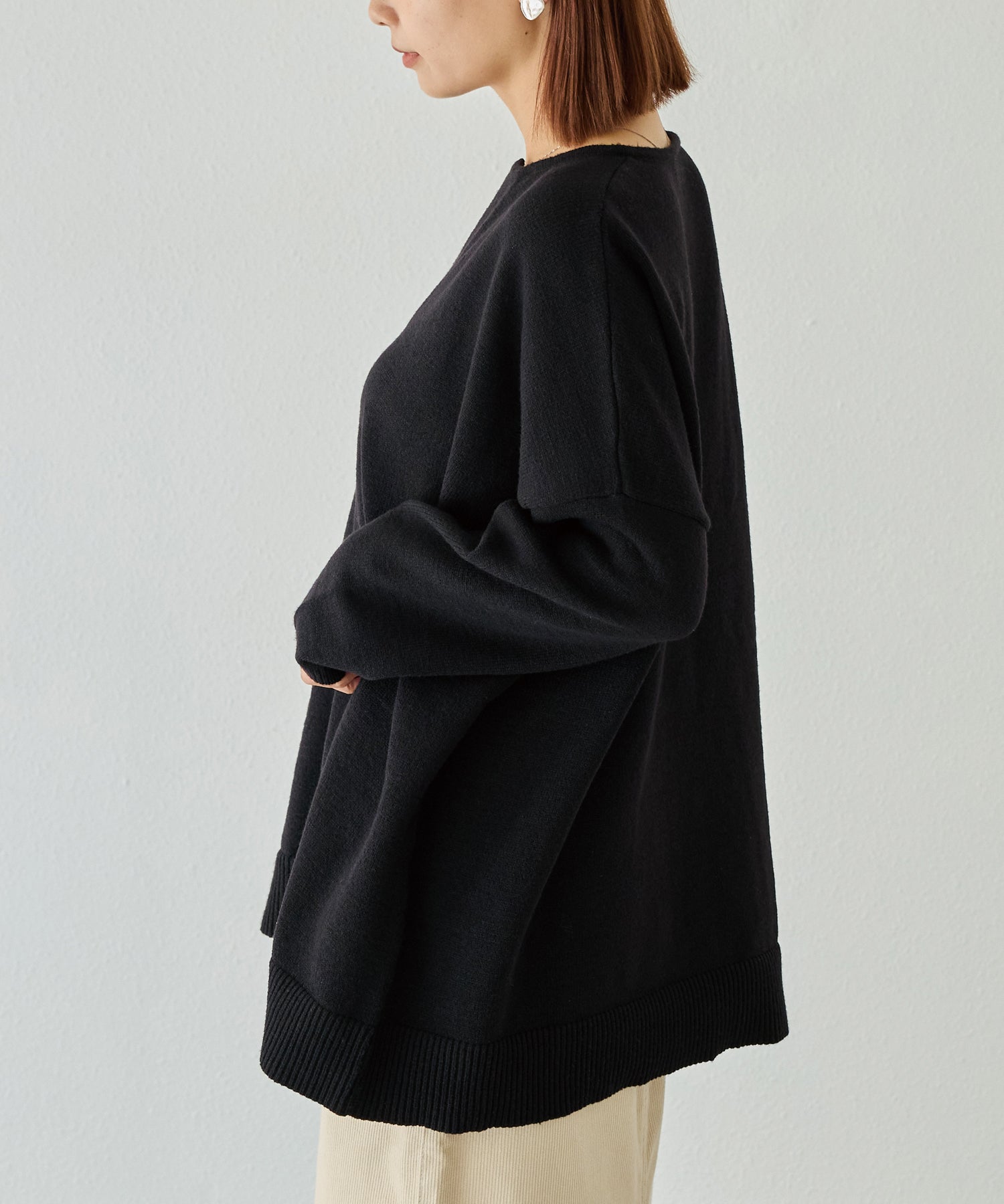 スキッパーニットプルオーバー