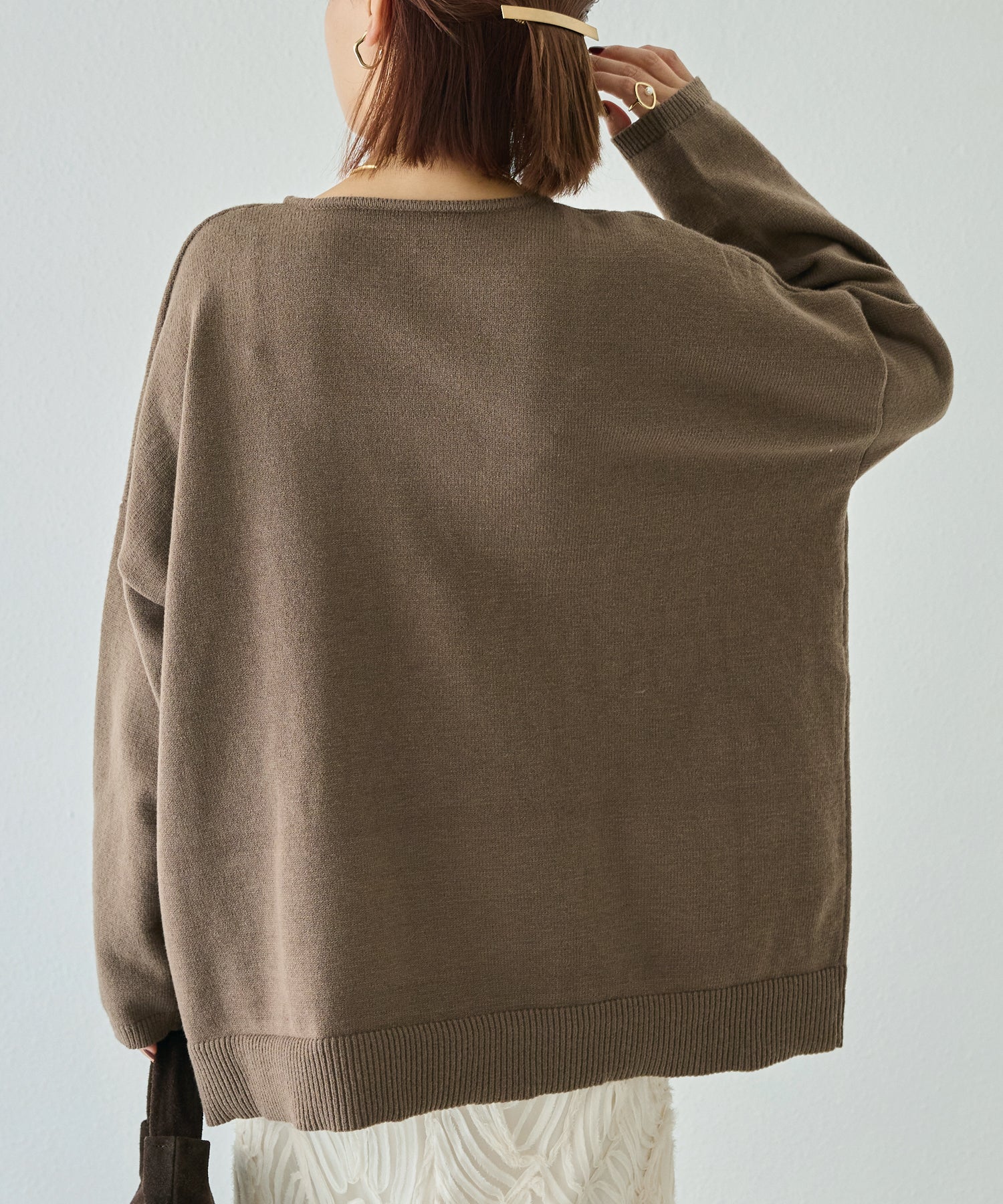 スキッパーニットプルオーバー