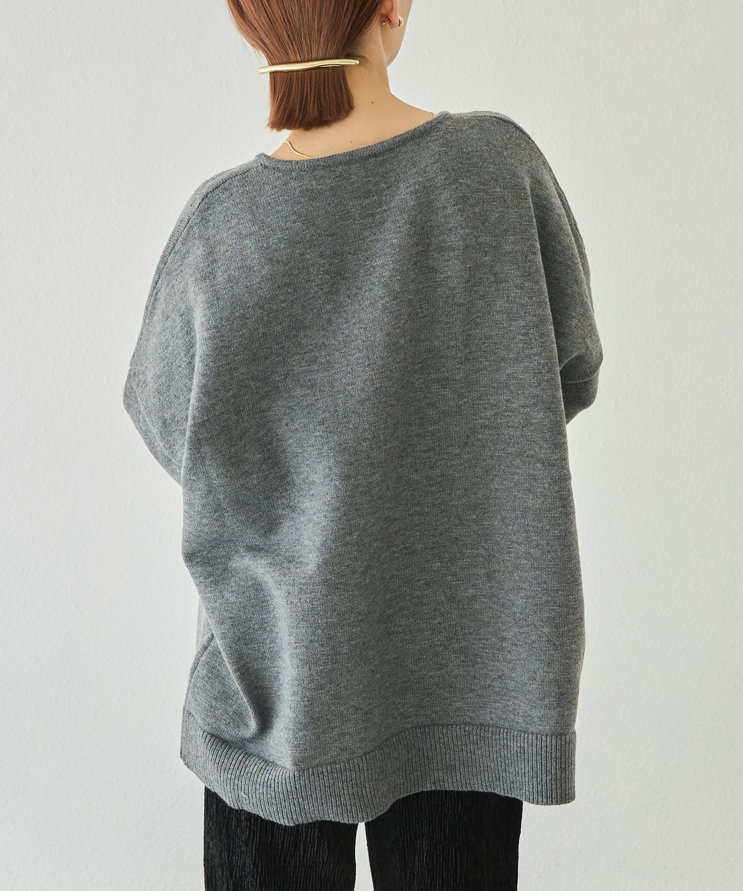 スキッパーニットプルオーバー