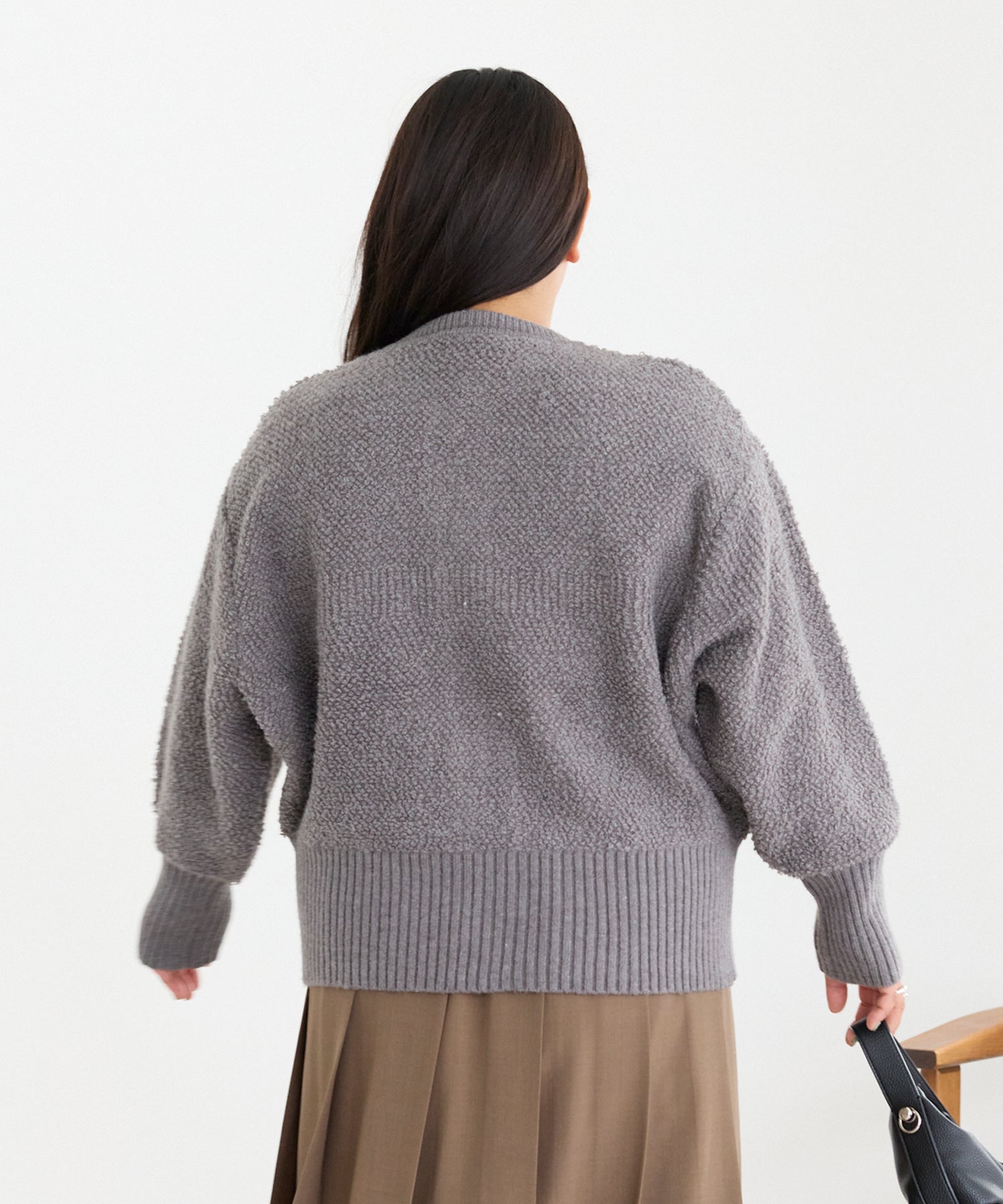 チャコールグレー　model:161cm 着用サイズ:3L