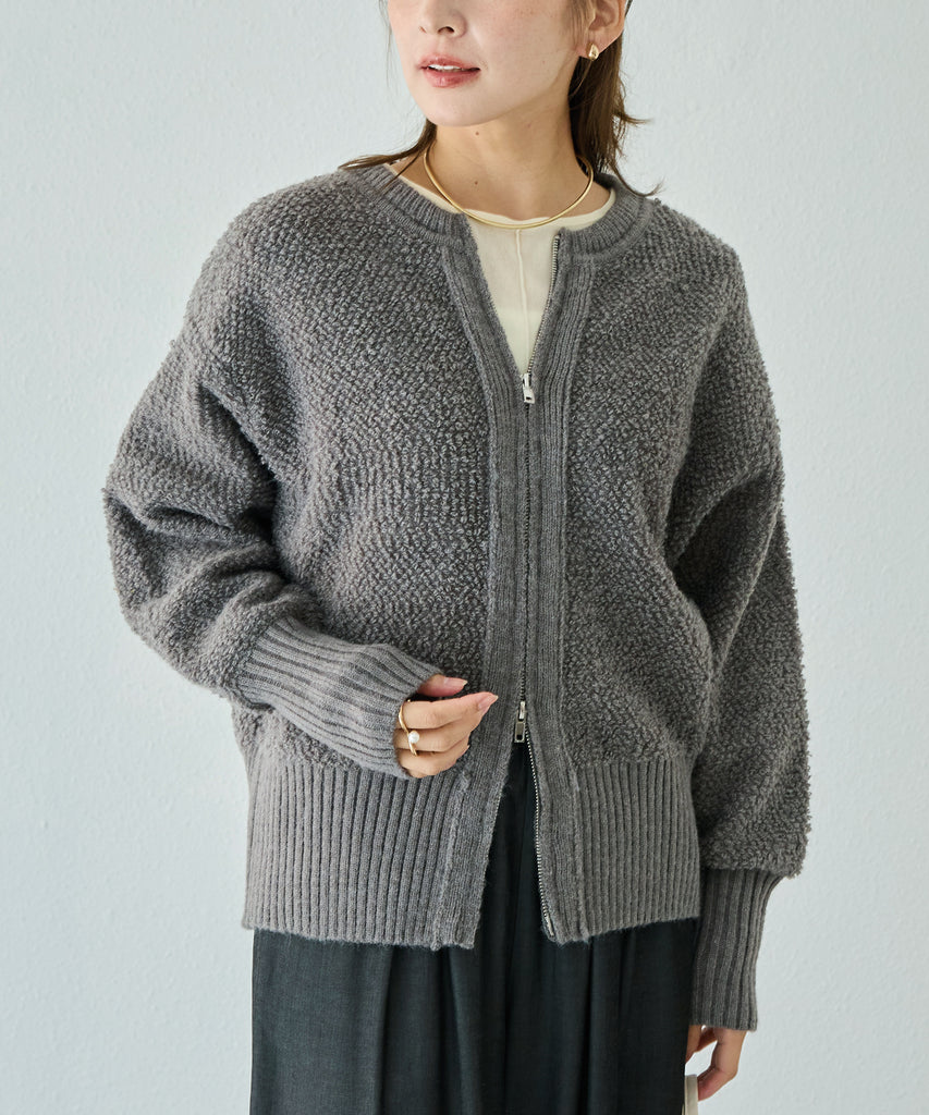 チャコールグレー　model:156cm 着用サイズ:F