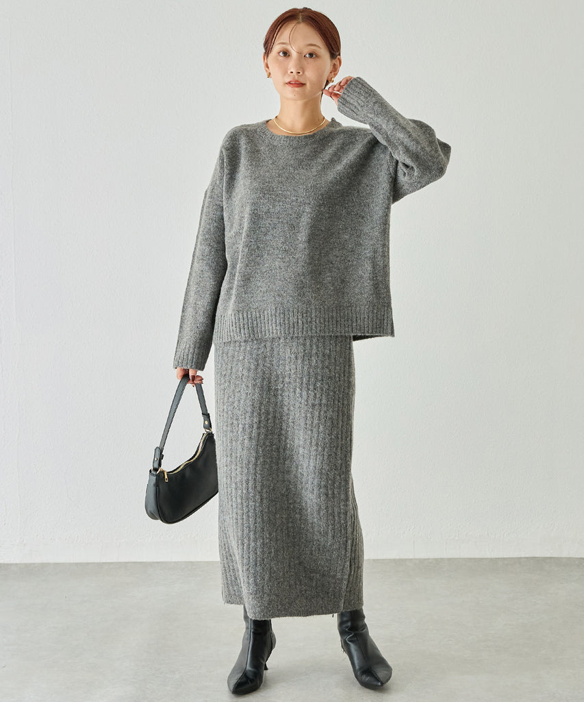 チャコールグレー　model:156cm 着用サイズ:F