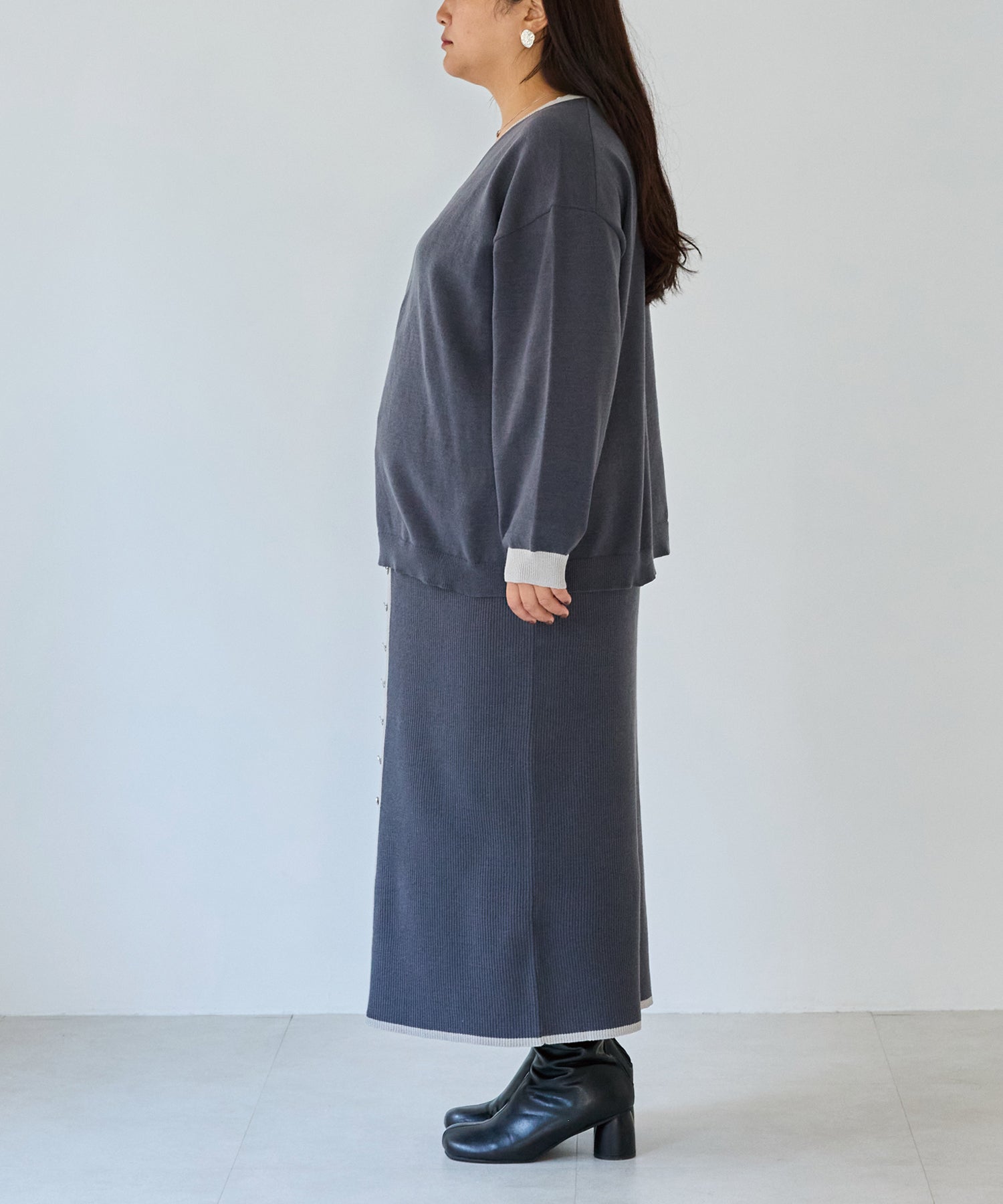 サイド　model:161cm 着用サイズ:3L