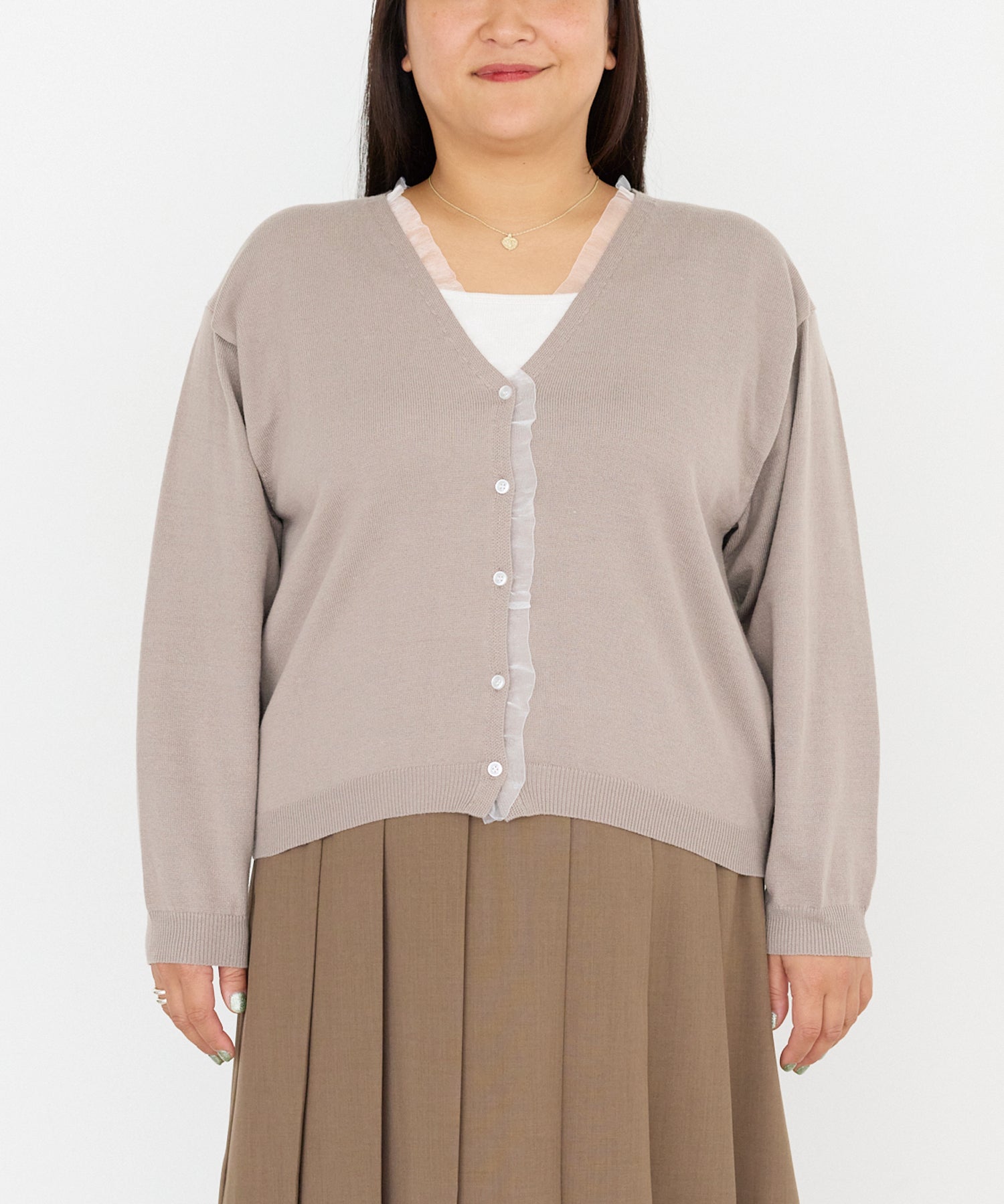 フロント　model:161cm 着用サイズ:3L