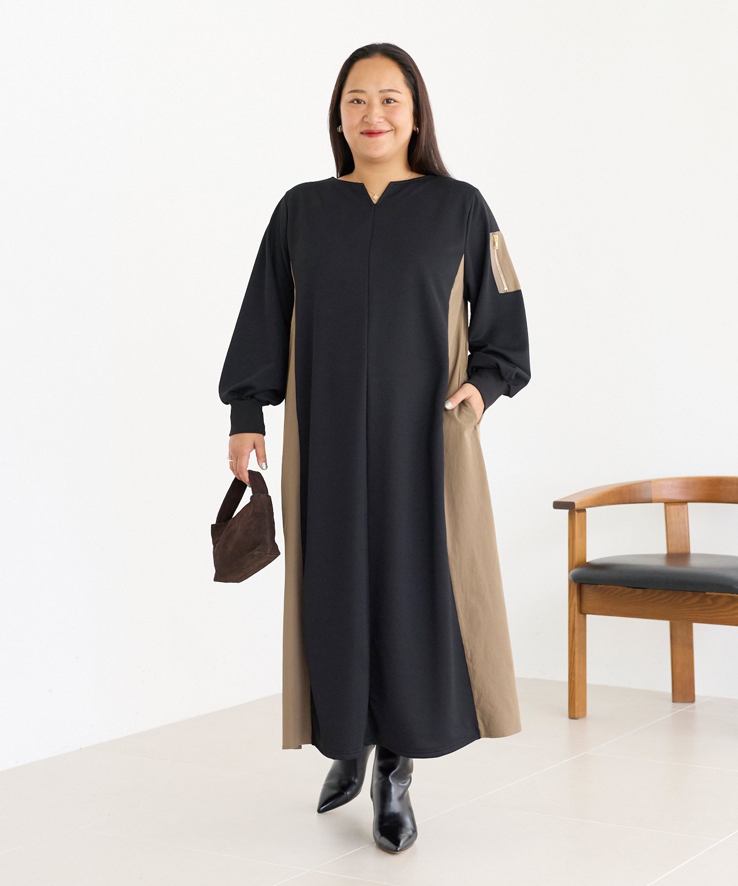 モカ　model:161cm 着用サイズ:3L