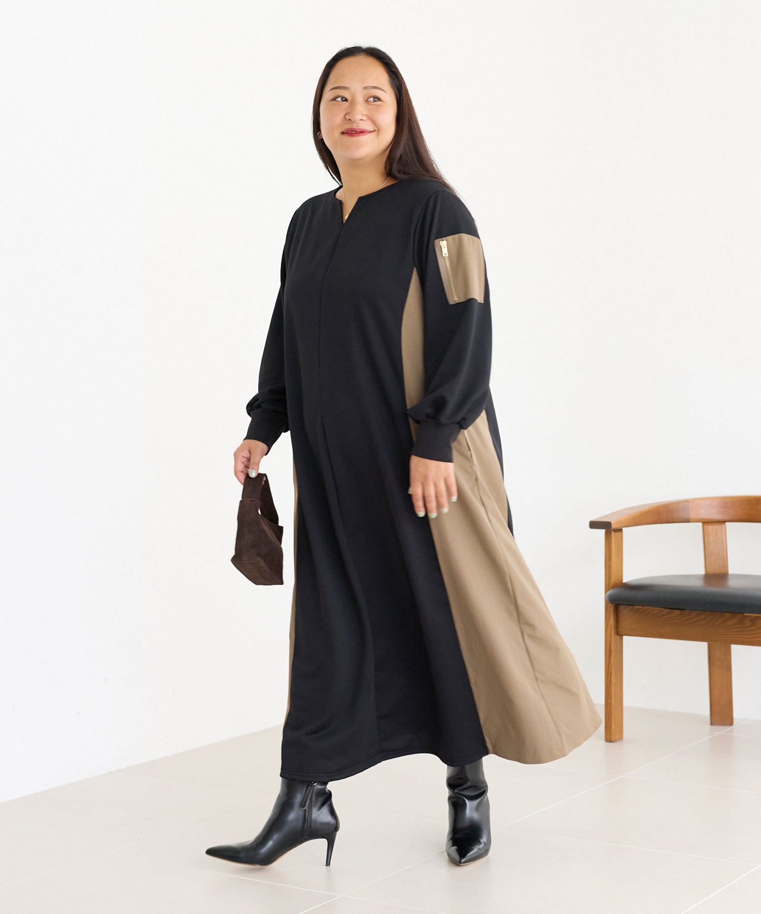 モカ　model:161cm 着用サイズ:3L