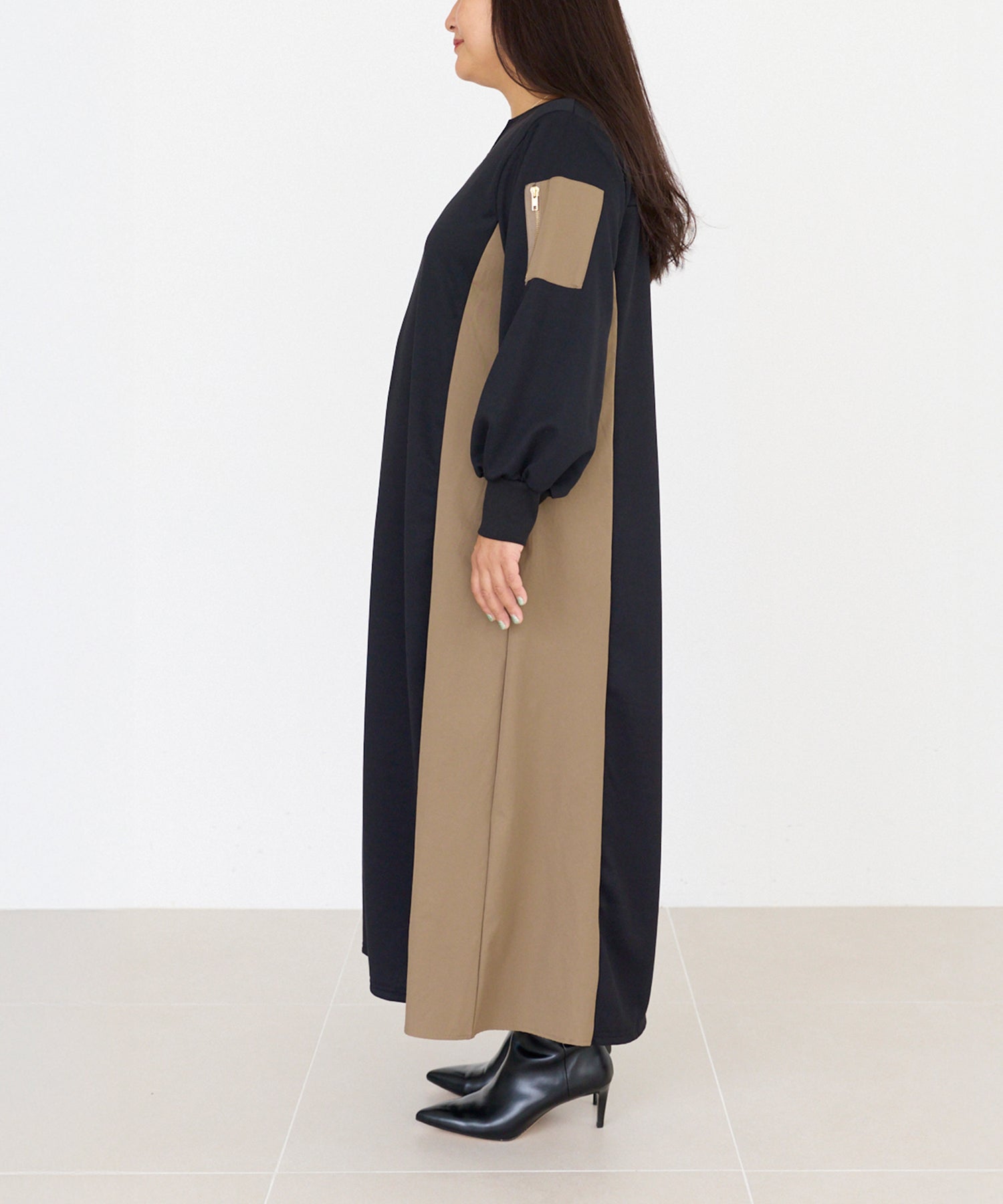 サイド　model:161cm 着用サイズ:3L