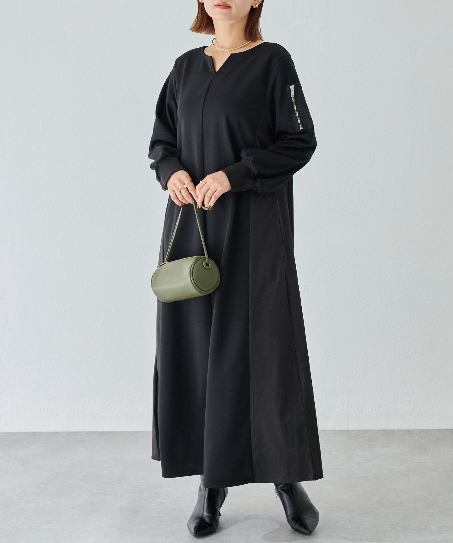 ブラック　model:156cm 着用サイズ:M