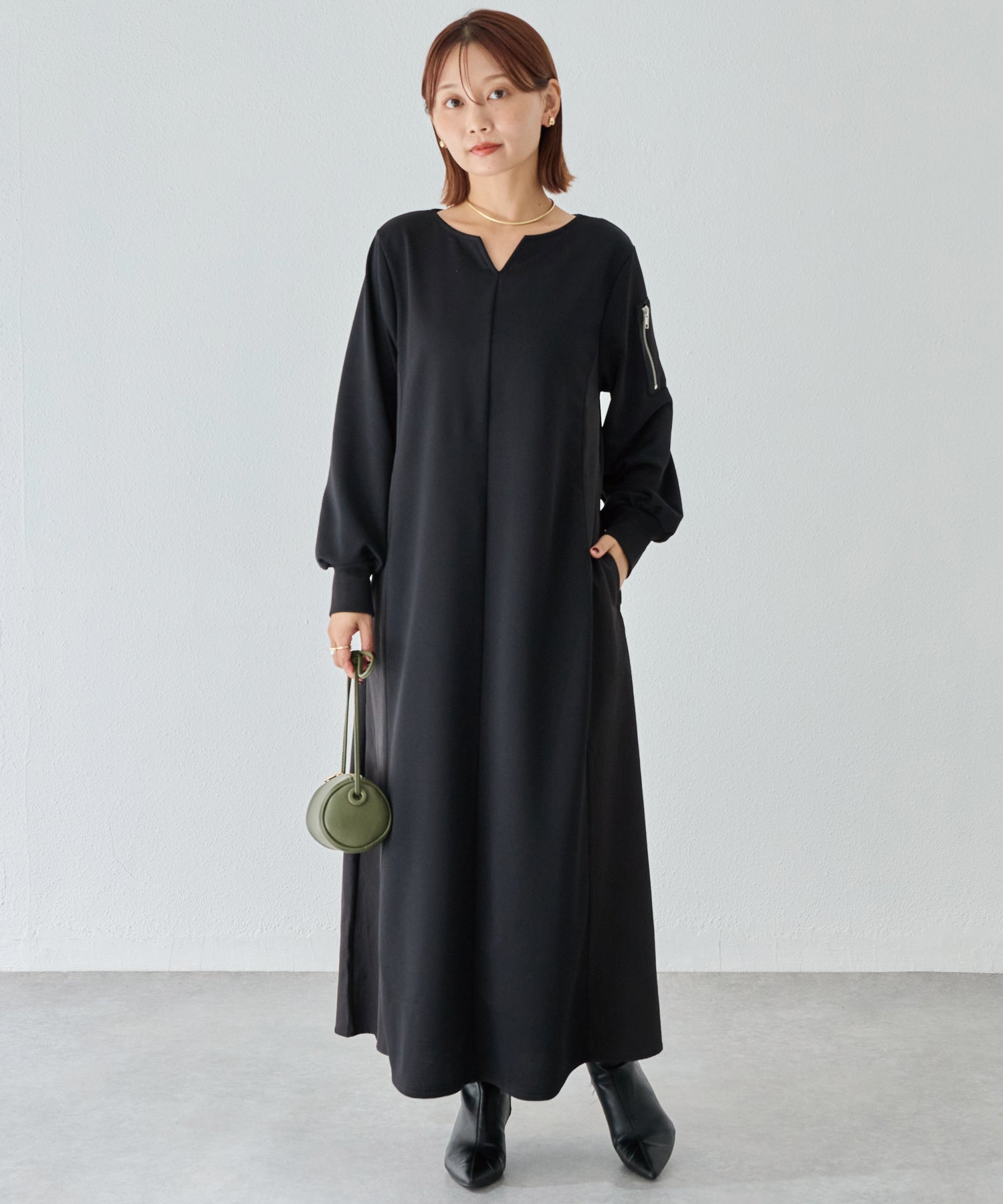 ブラック　model:156cm 着用サイズ:M