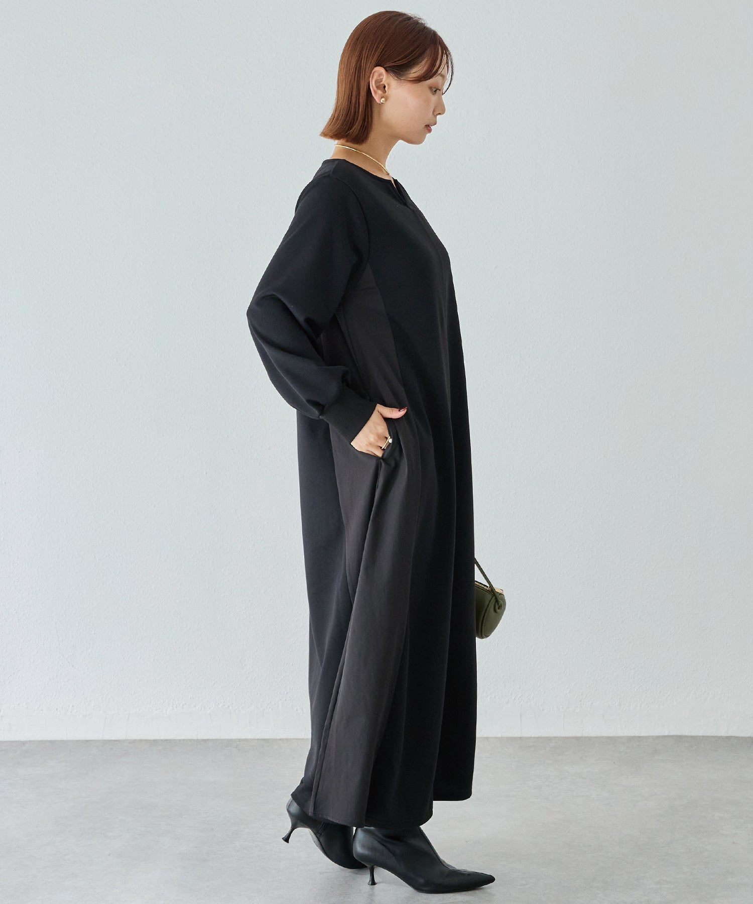 配色ミリタリーワンピース