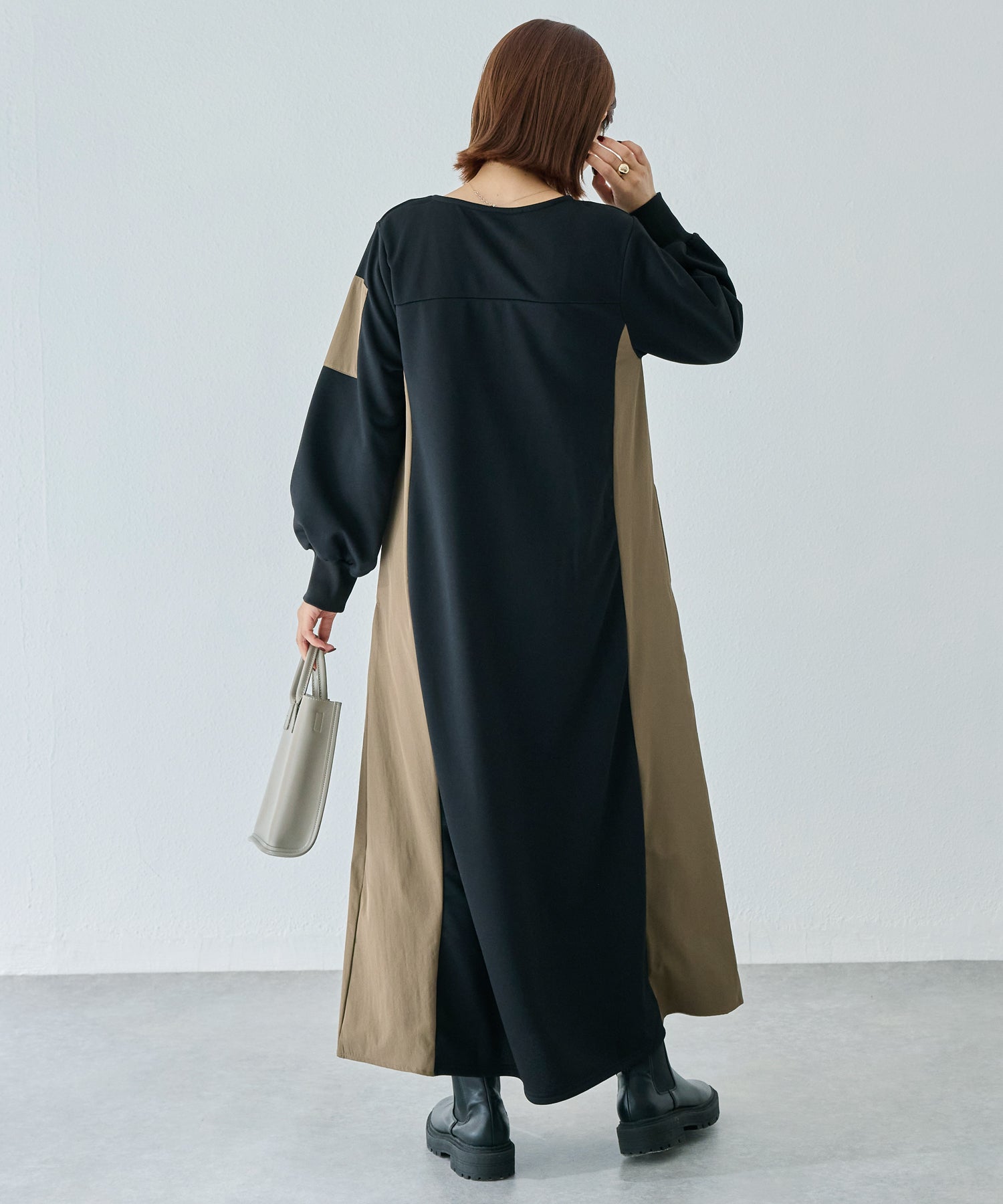 配色ミリタリーワンピース