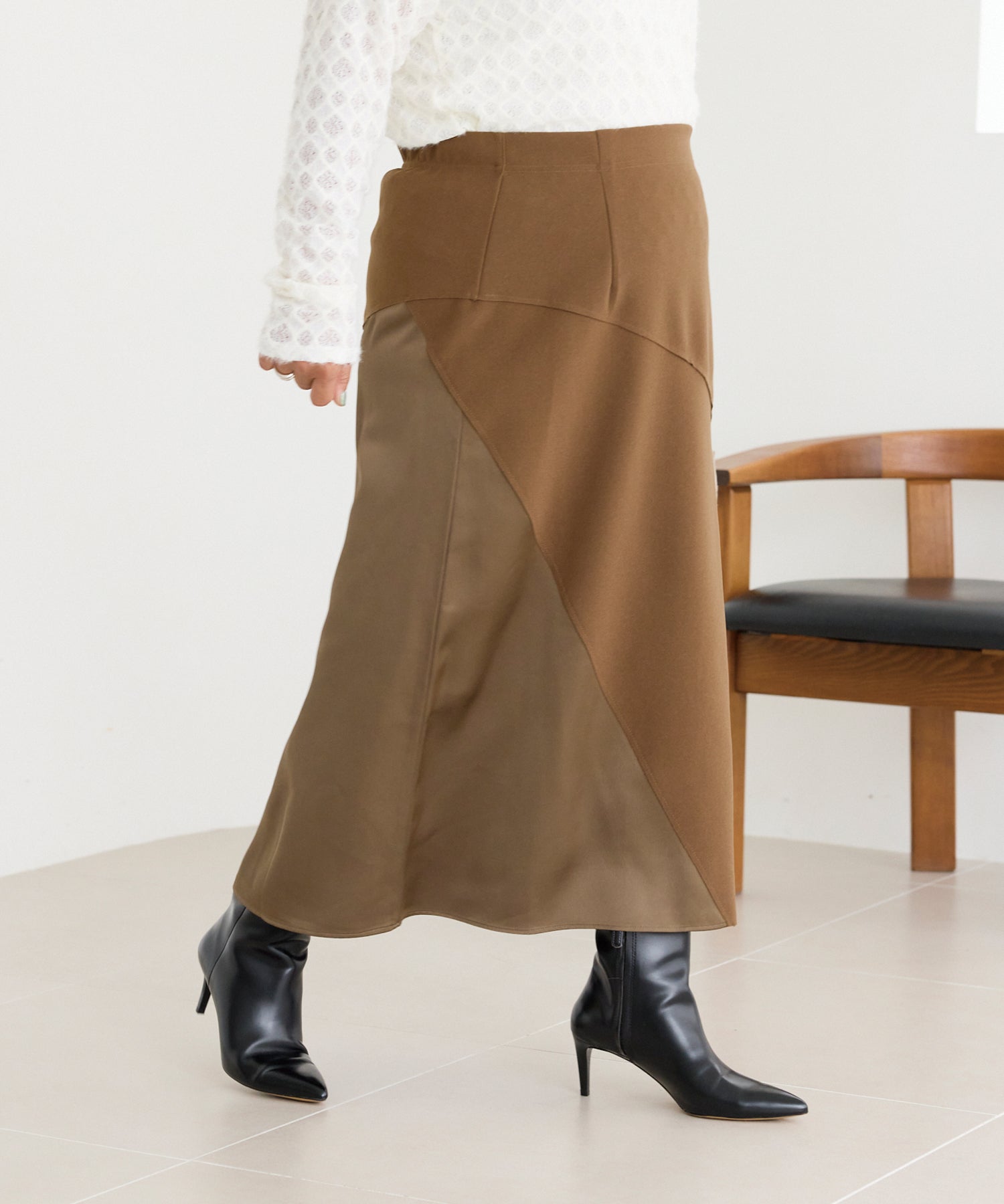 ブラウン　model:161cm 着用サイズ:3L