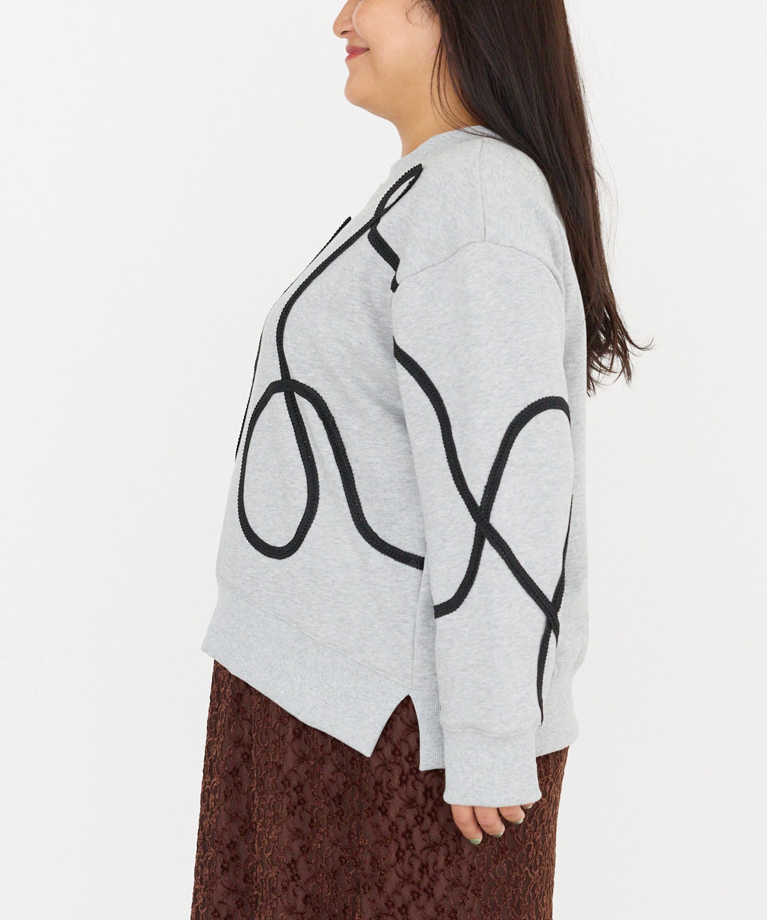 サイド　model:161cm 着用サイズ:3L