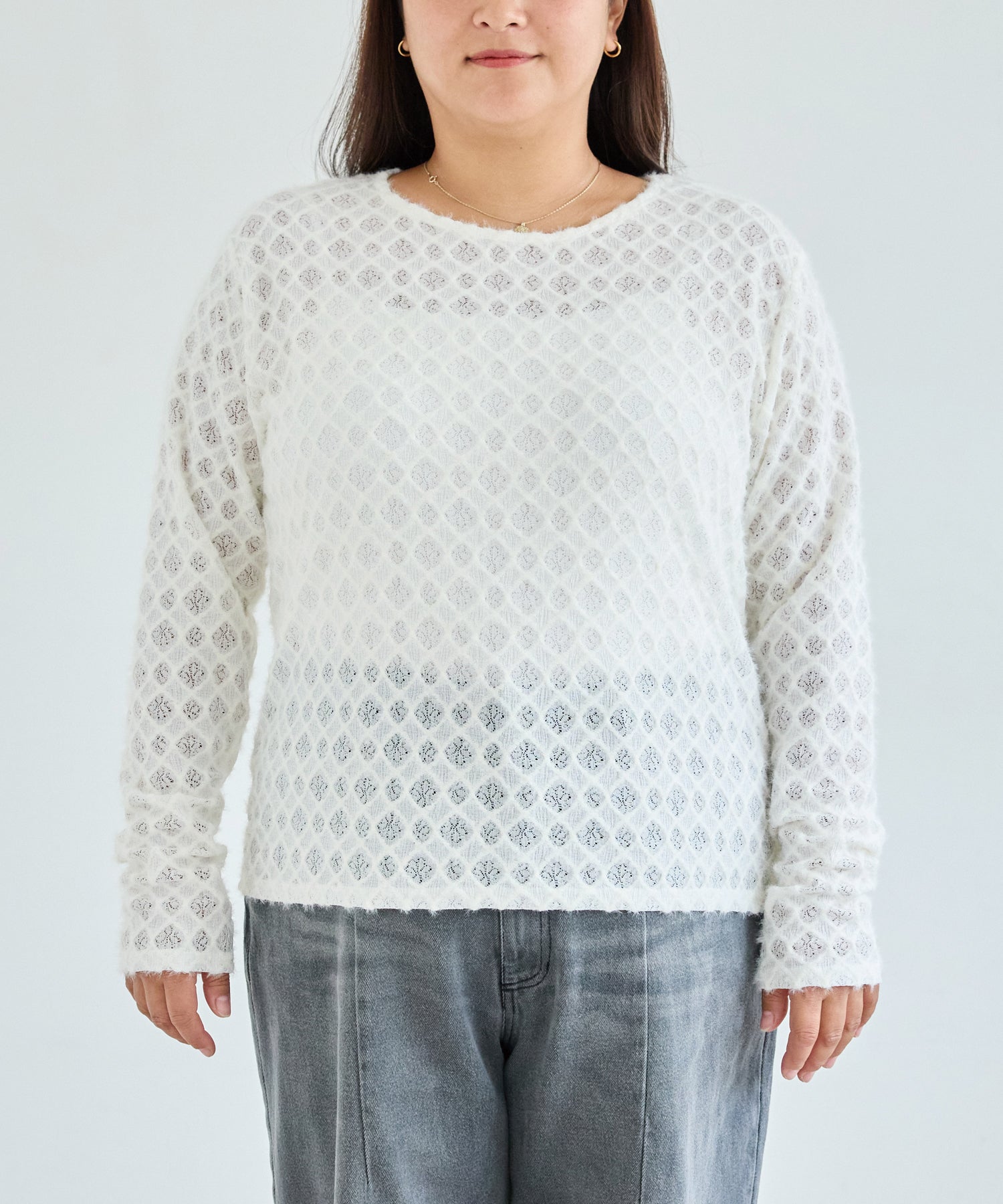 フロント　model:161cm 着用サイズ:3L