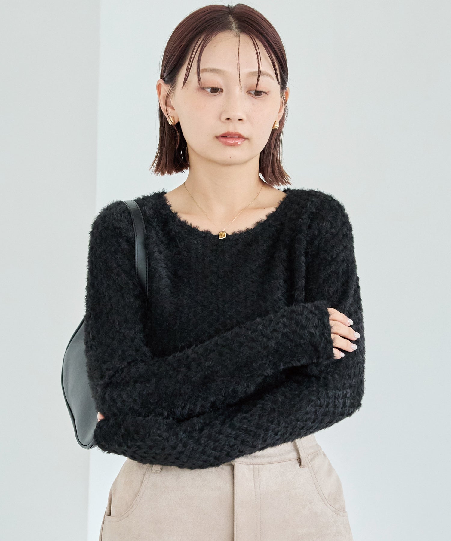 ブラック　model:156cm 着用サイズ:M