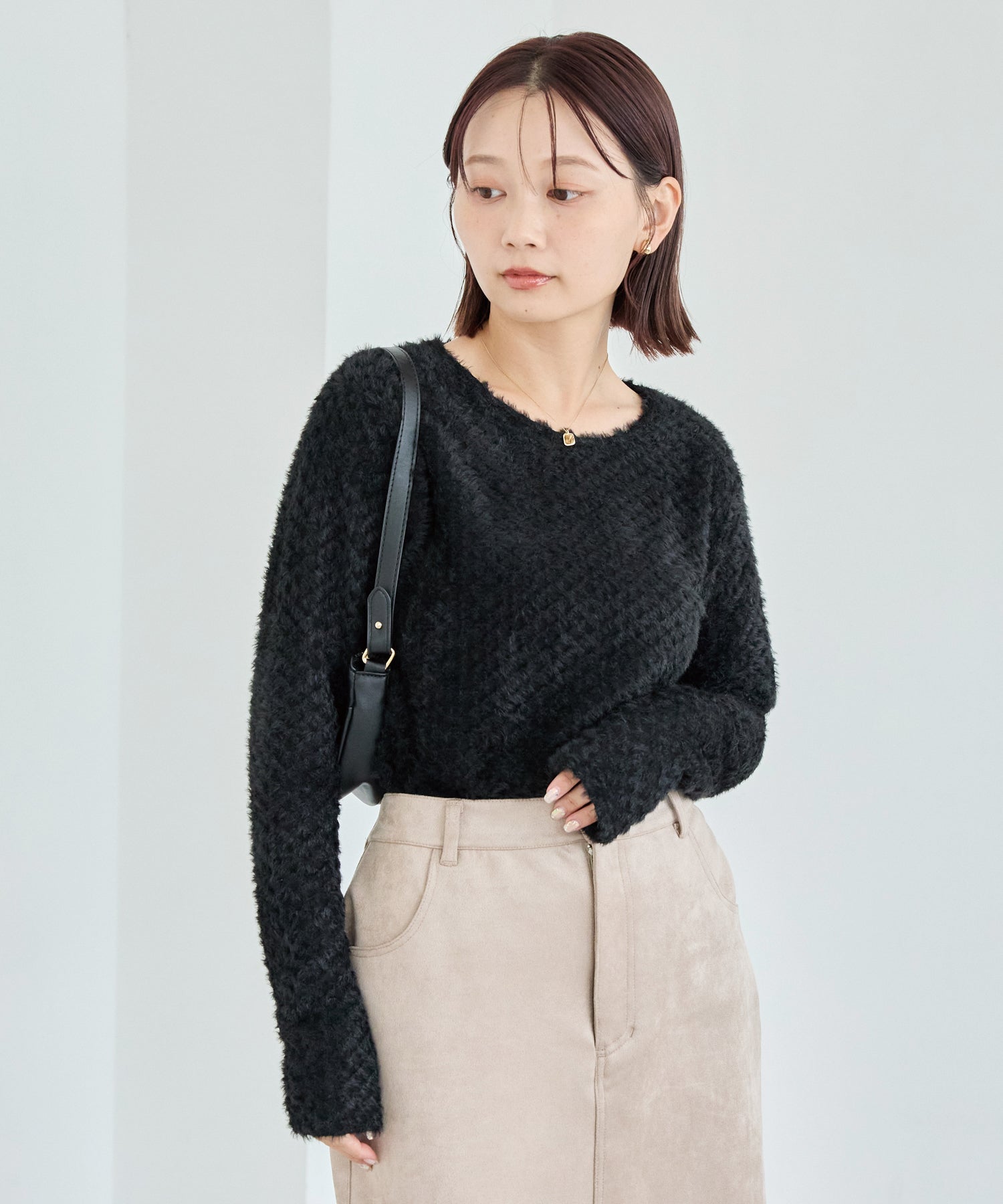 ブラック　model:156cm 着用サイズ:M