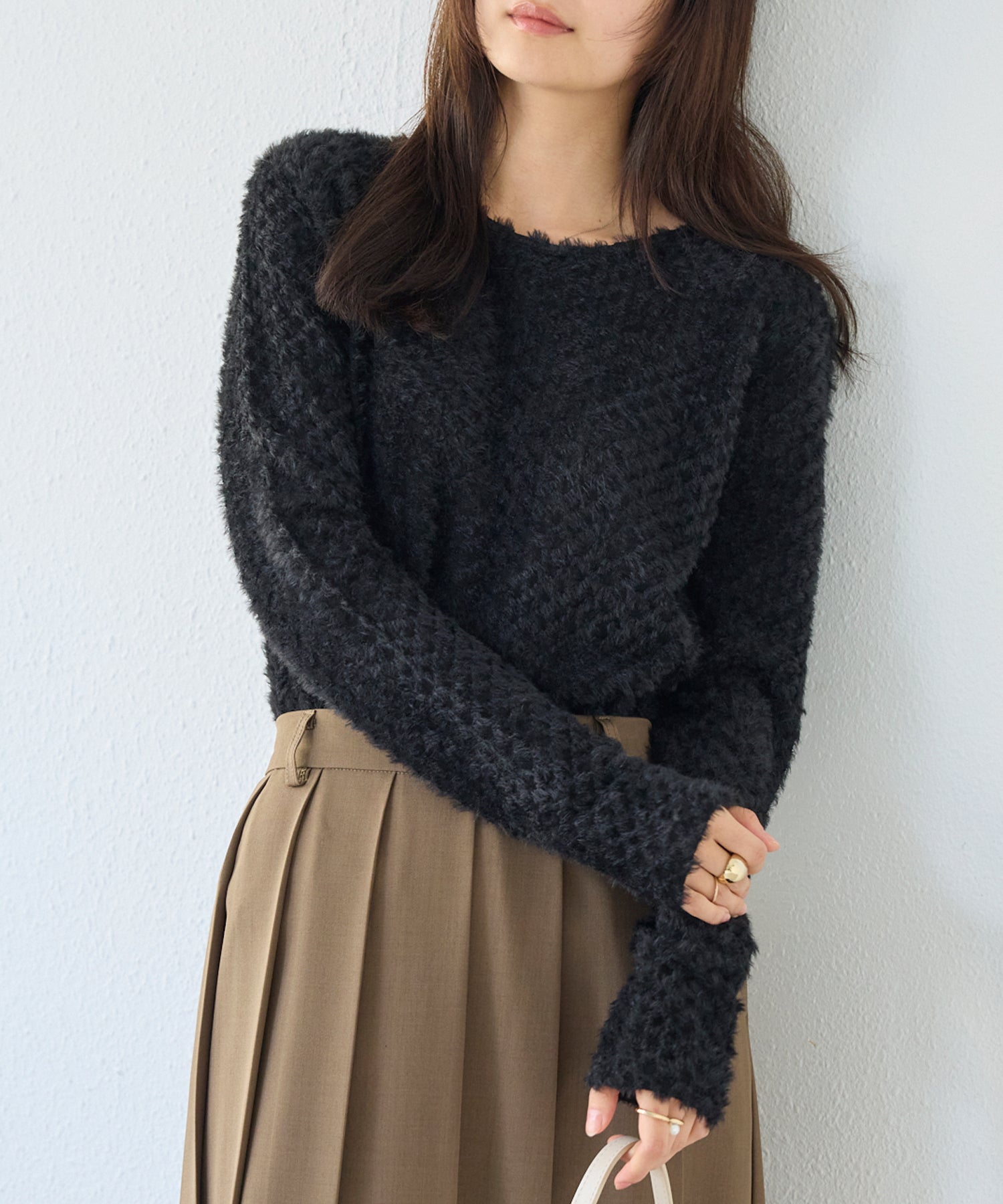 ブラック　model:160cm 着用サイズ:M