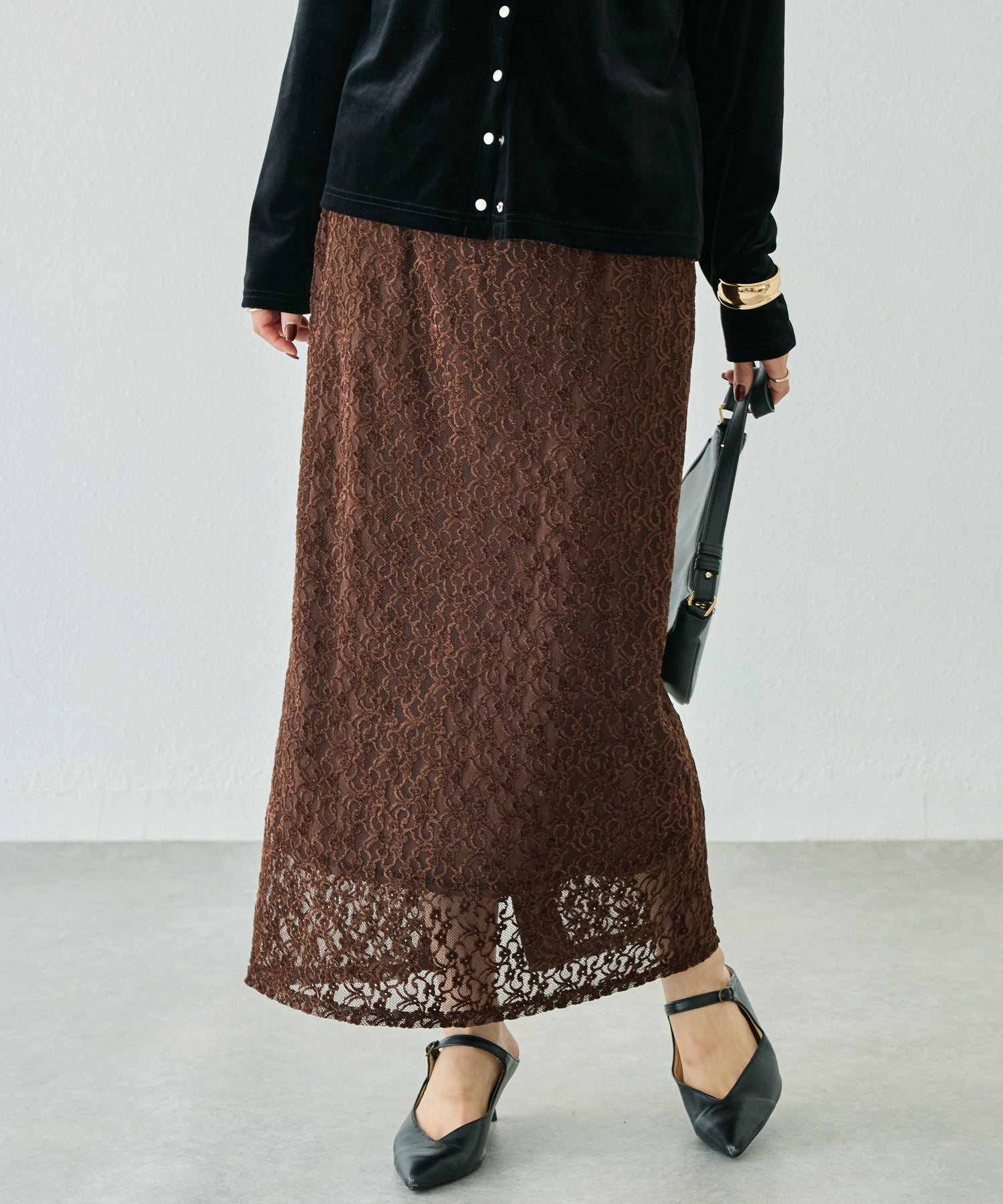 ブラウン　model:156cm 着用サイズ:M