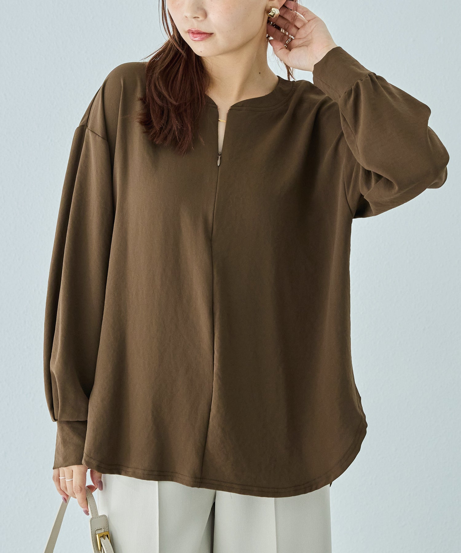 ブラウン　model:156cm 着用サイズ:M
