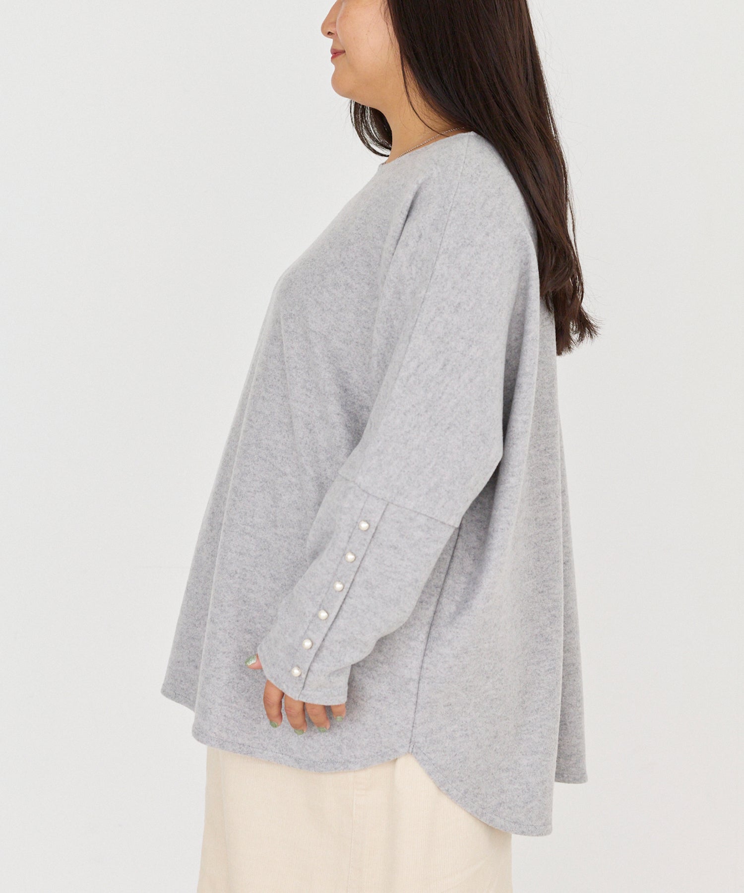 サイド　model:161cm 着用サイズ:3L