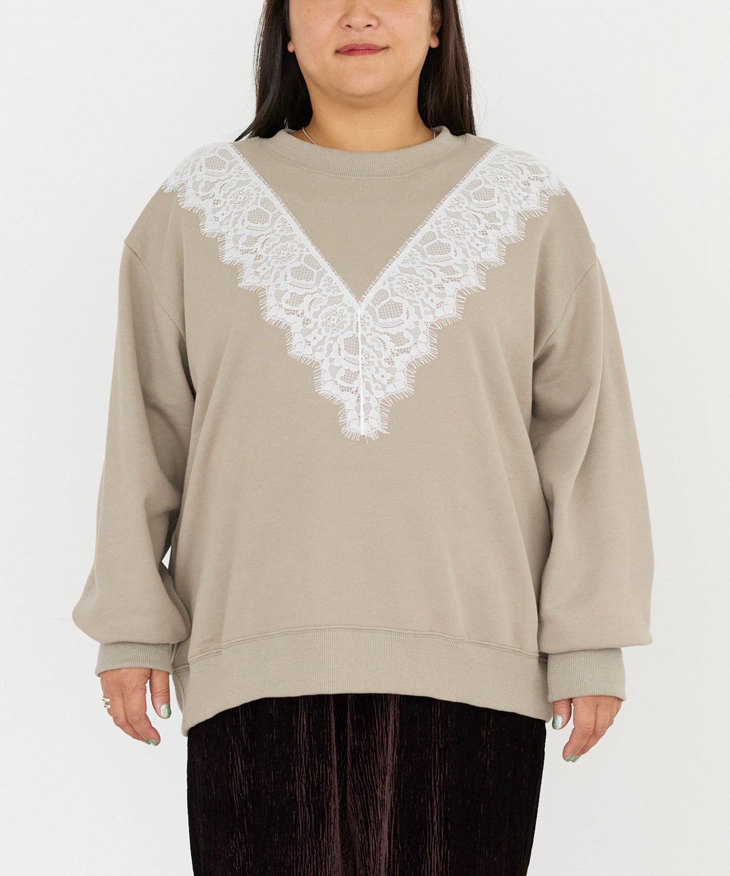 フロント　model:161cm 着用サイズ:3L