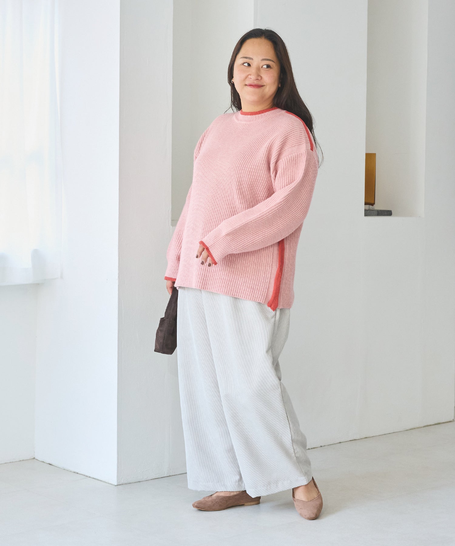 グレー　model:161cm 着用サイズ:3L