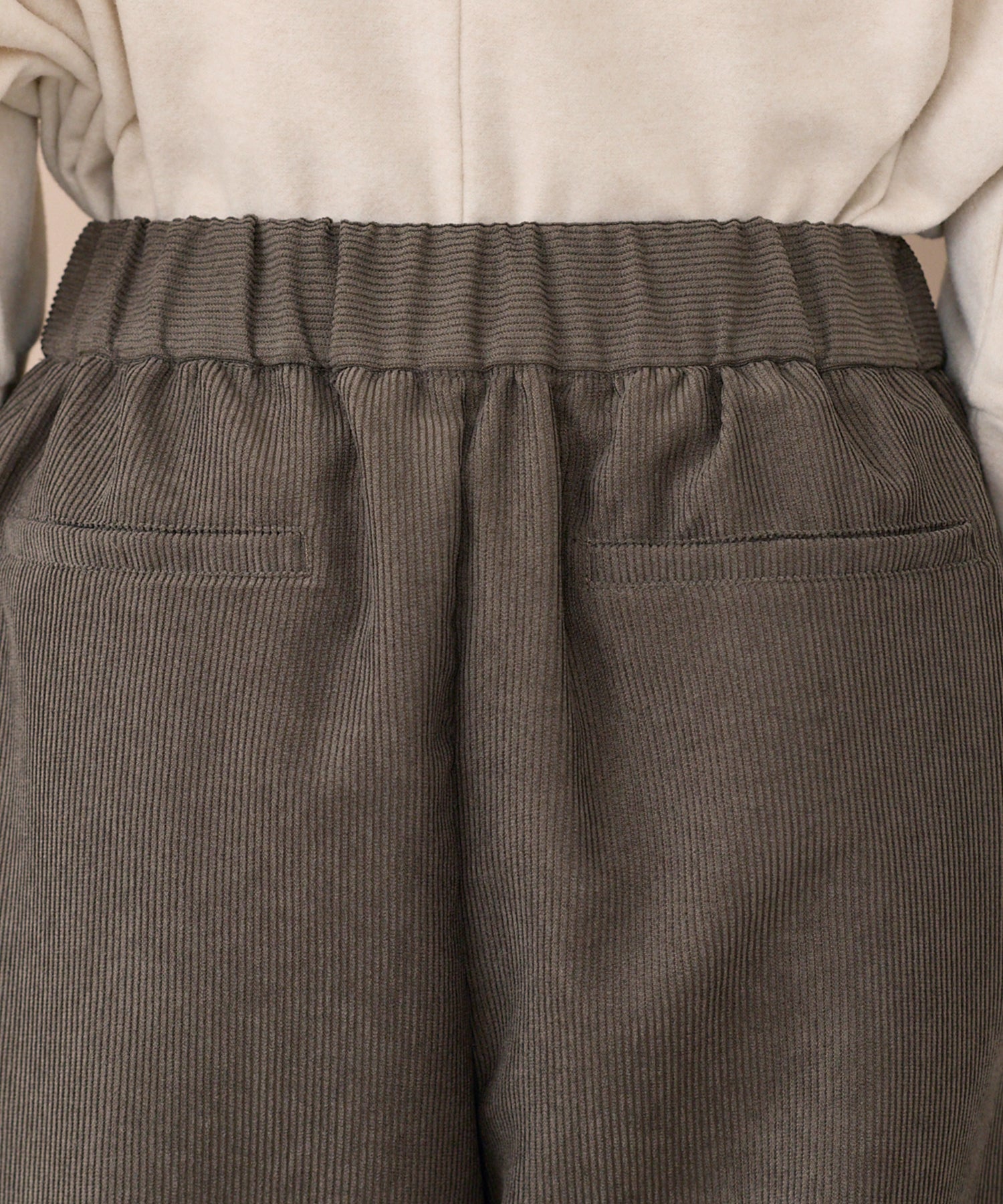 バックポケット：フェイク