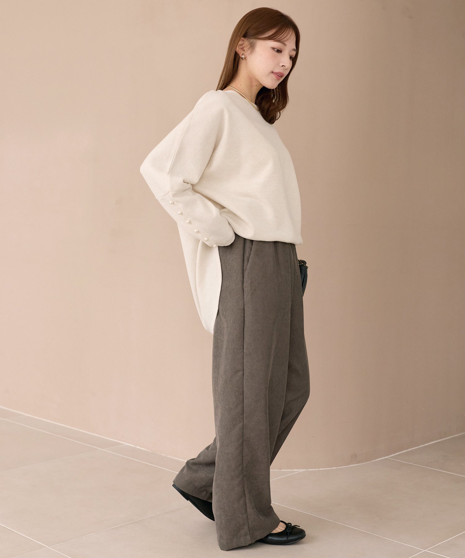 コーデュロイイージーパンツ