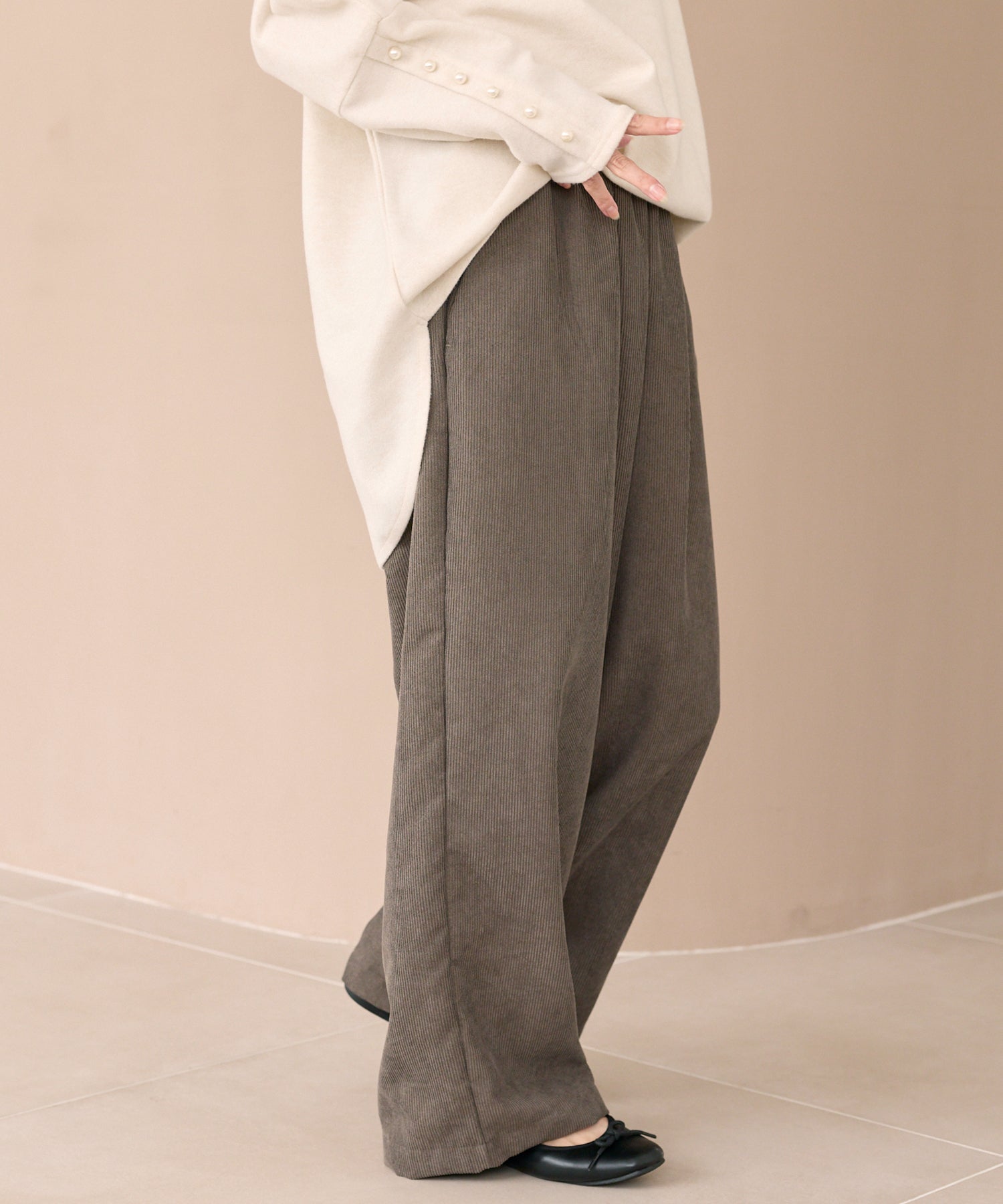 コーデュロイイージーパンツ