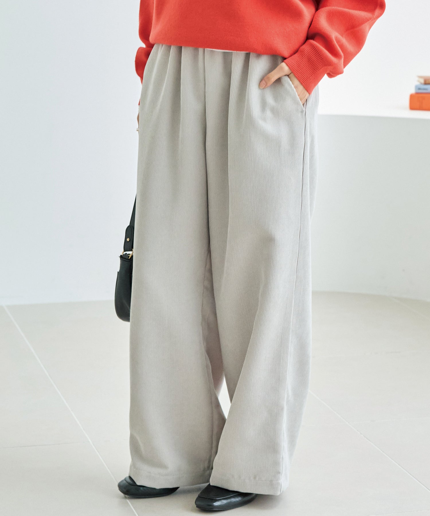 コーデュロイイージーパンツ